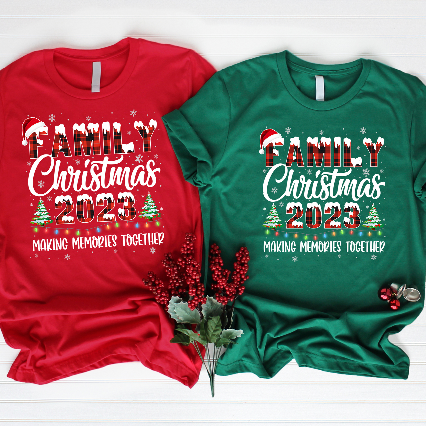 Christmas Party Shirt, Matching Xmas Tee, Family Matching Holiday 2023 Shirt