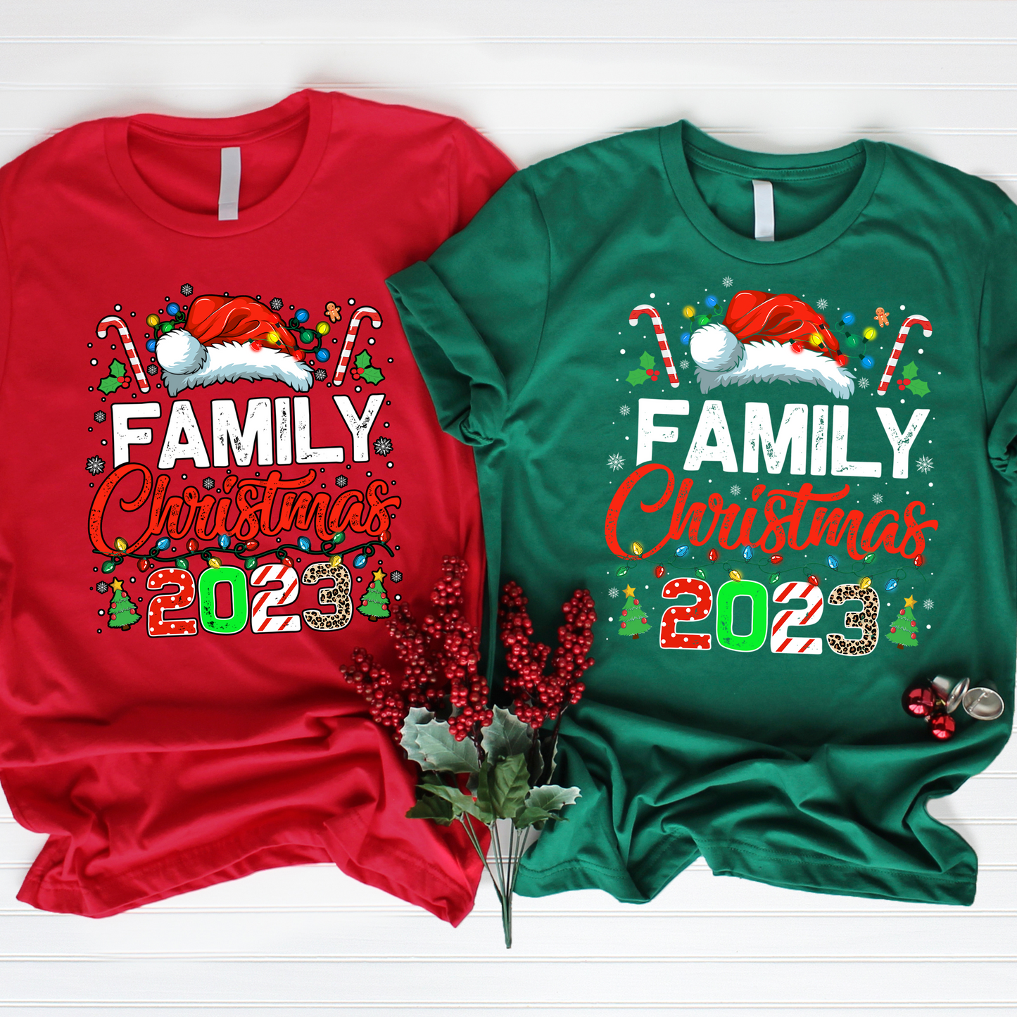 Holiday Crew 2023 Shirt, Christmas Gifts, Family Pajamas, Christmas Tees, Family Christmas Shirts,