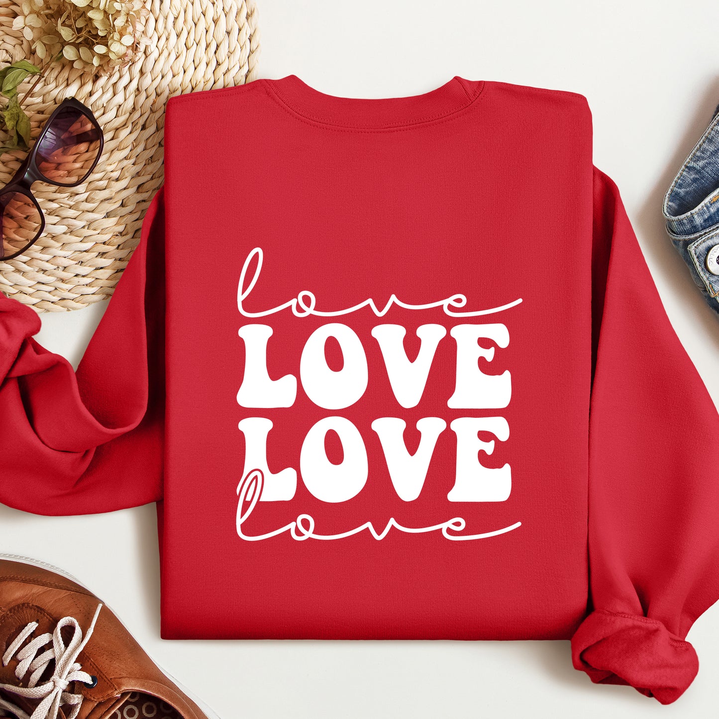 Love Sweatshirt, Heart Hoodie, Valentines Day Sweatshirt, Women's Sweatshirt, Couple Sweatshirt, Gift For Her, Love Hoodie