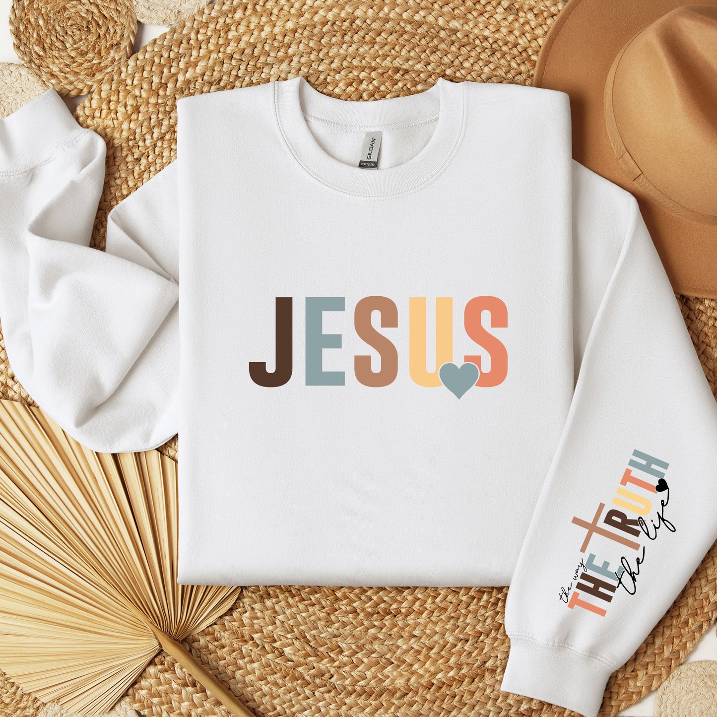 Jesus The Way The Truth The Life Sweatshirt, Christian Crewneck, Jesus Gift, Jesus Sueter, Jesus Shirt, Religious Gift, Christian Gifts Top