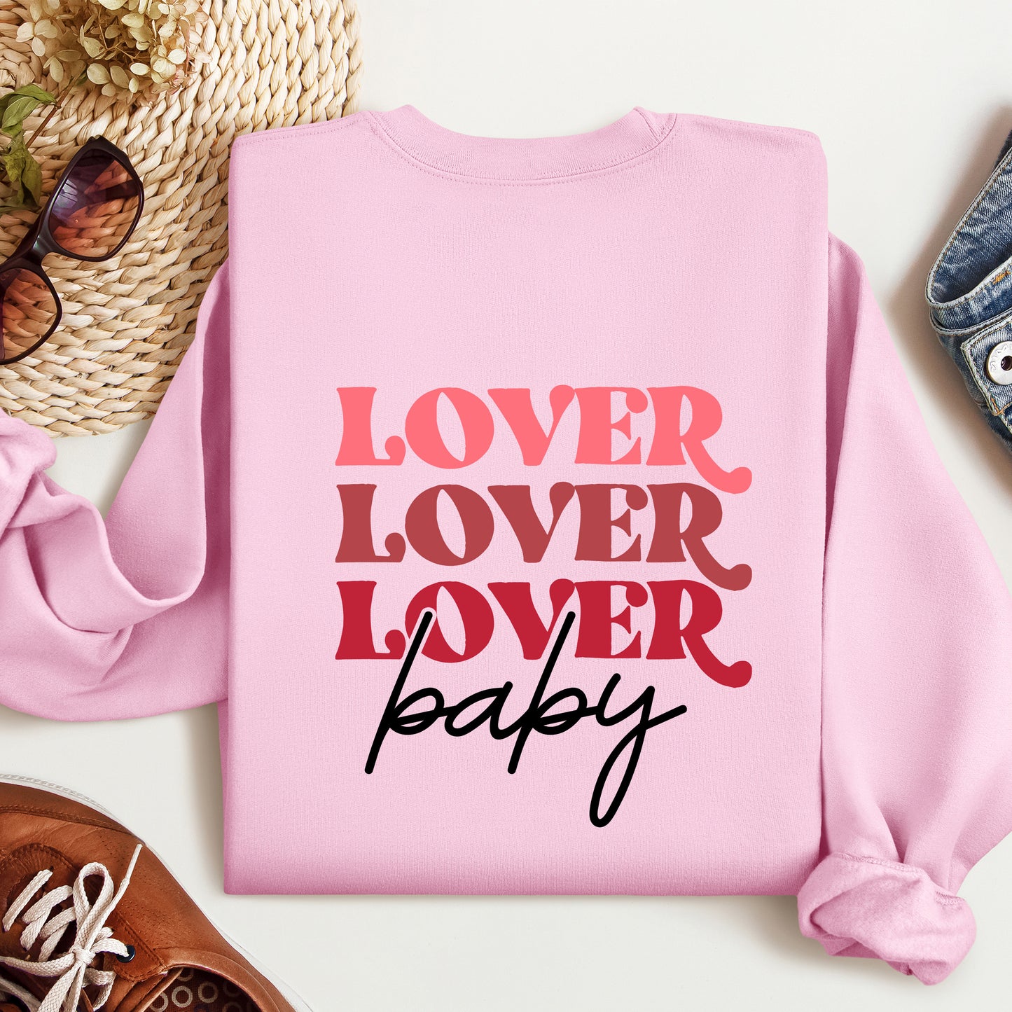 Lover Baby Sweatshirt Lover Hoodie Valentines Day Sweatshirt Lover Sweatshirt, Love Sweater Gift for Her, Valentines Day Gift for Girlfriend