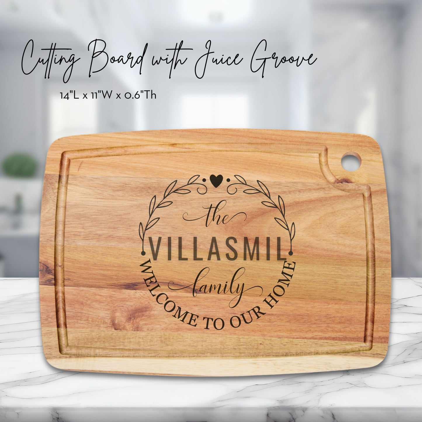 Charcuterie Board Personalized Cheese Cutting Board Housewarming Gift New Home Kitchen Decor Gift Wedding Gift for Couples, Anniversary Gift