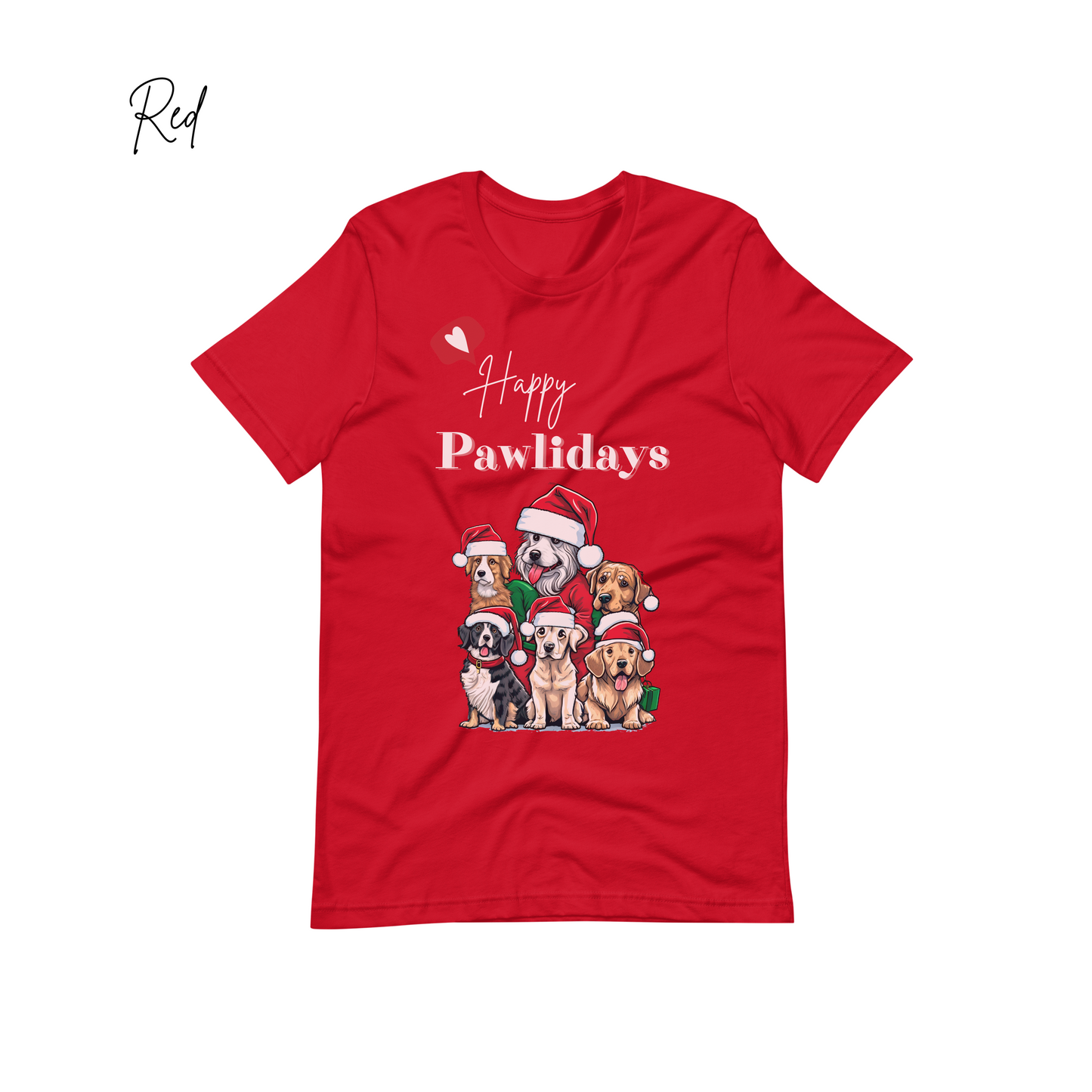 Pawlidays Shirt, Christmas Tees, Gift For Dog Lover, Christmas Party Shirt, Pet Shirts