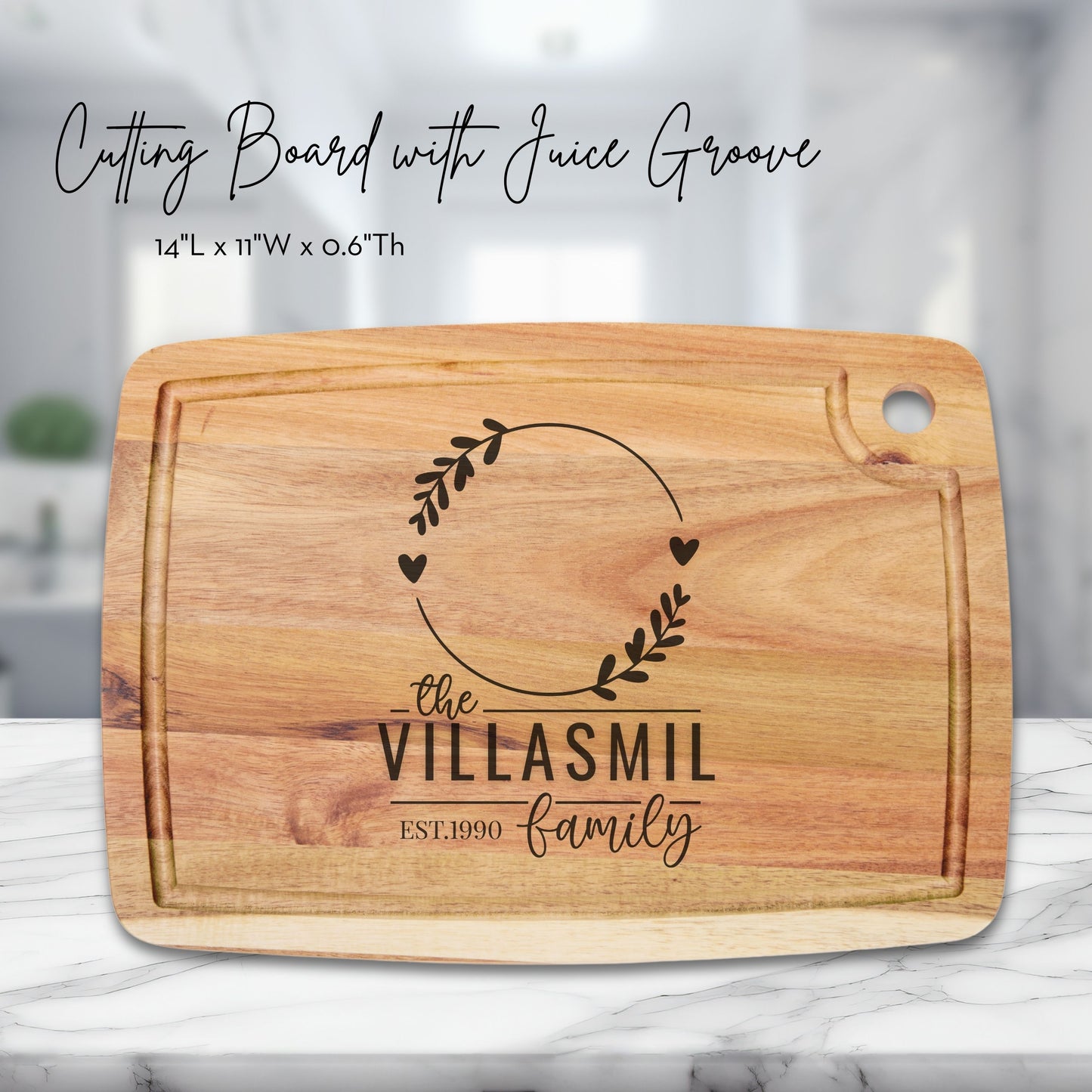 Personalized Cutting Board Wedding Gift, Acacia Charcuterie Board, Unique Valentines Day Gift, Bridal Shower, Engraved Engagement Present