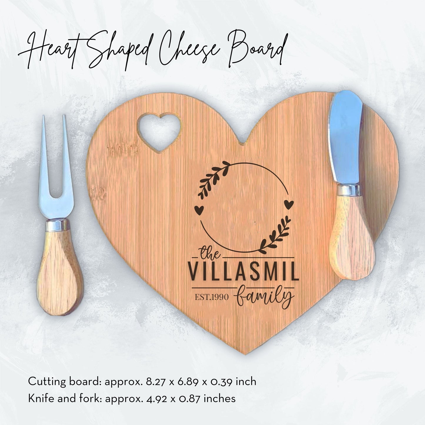 Personalized Cutting Board Wedding Gift, Acacia Charcuterie Board, Unique Valentines Day Gift, Bridal Shower, Engraved Engagement Present