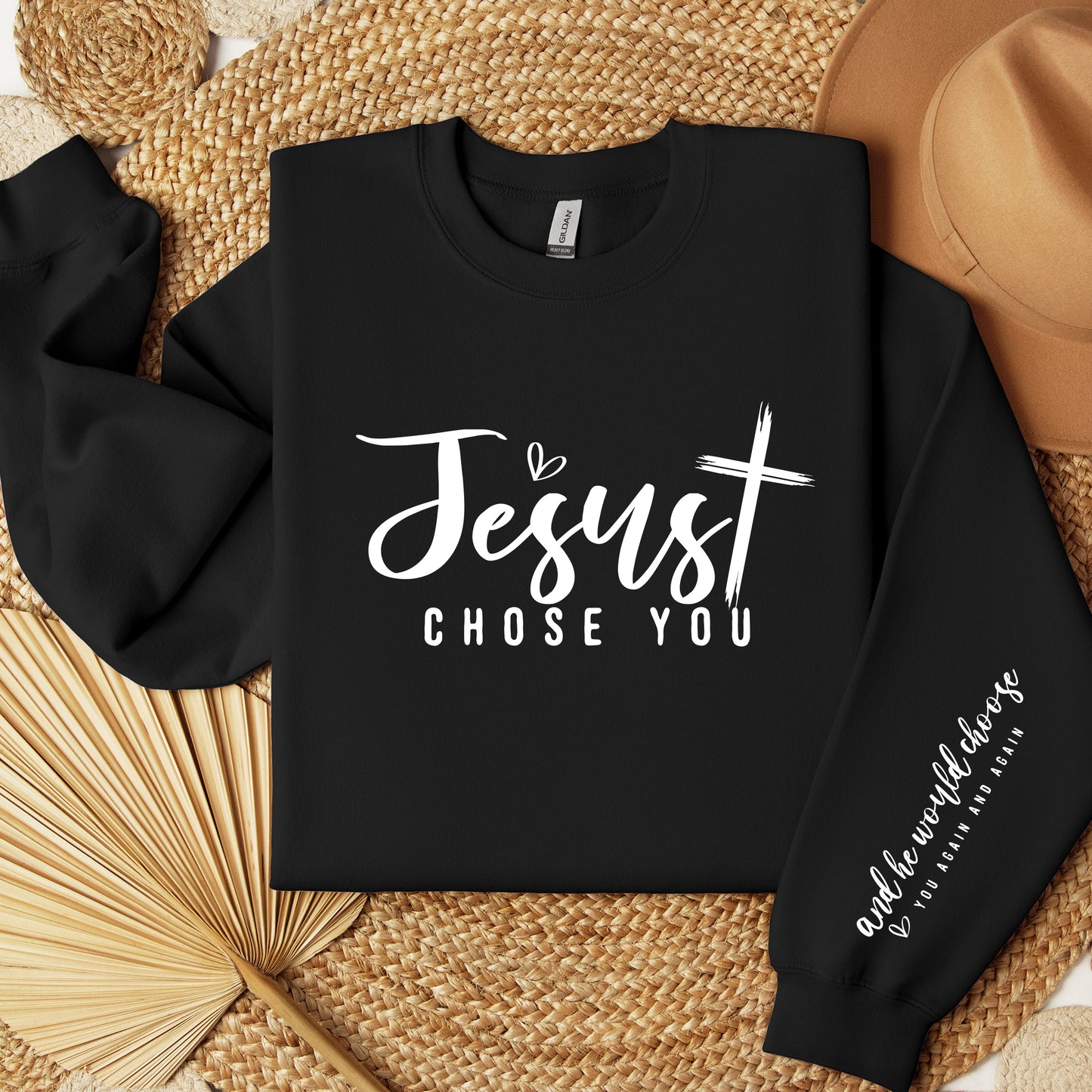 Jesus Chose You Sweatshirt, Jesus T-Shirt, Christian Shirt, Christian Clothes, Bible Verse Shirt, Christian Sweatshirt, Aesthetic Clothes