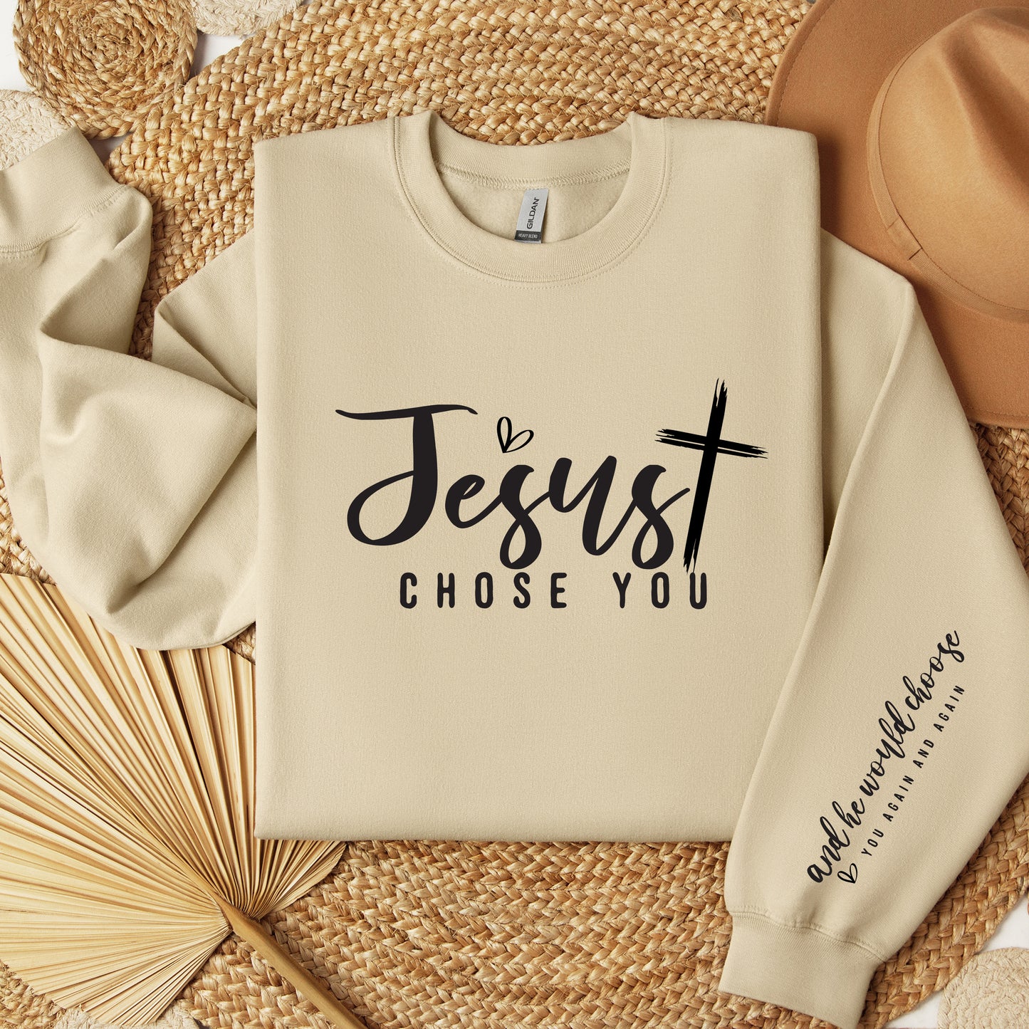 Jesus Chose You Sweatshirt, Jesus T-Shirt, Christian Shirt, Christian Clothes, Bible Verse Shirt, Christian Sweatshirt, Aesthetic Clothes