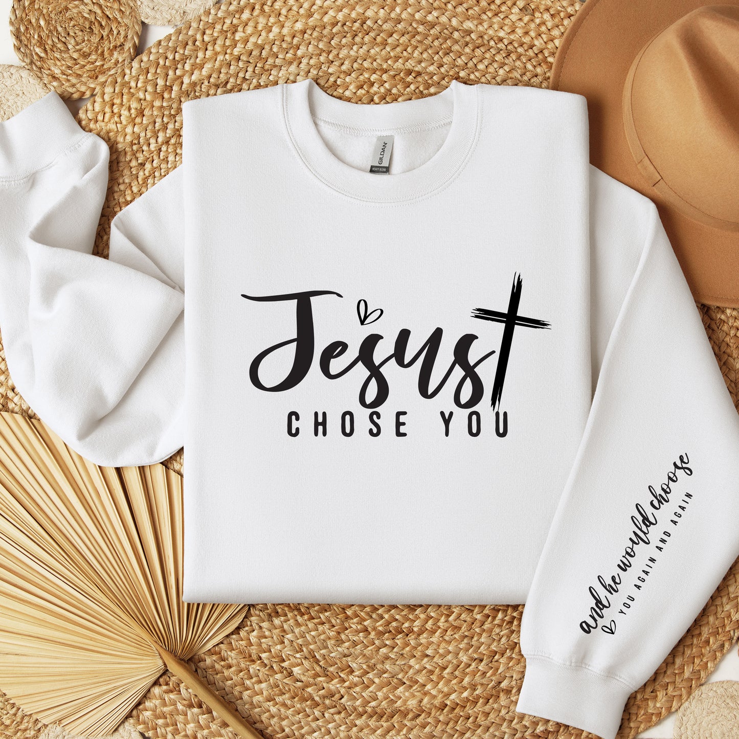 Jesus Chose You Sweatshirt, Jesus T-Shirt, Christian Shirt, Christian Clothes, Bible Verse Shirt, Christian Sweatshirt, Aesthetic Clothes