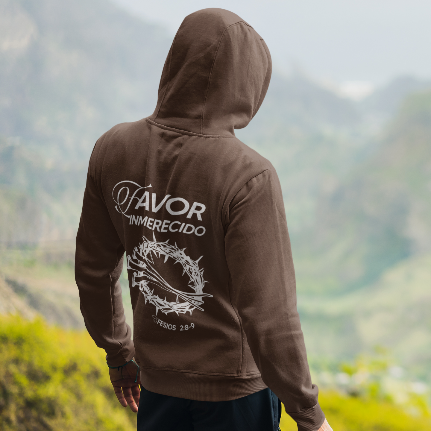 Unmerited Favor Christian Hoodie – Faith-Based Unisex Sweatshirt, Grace-Inspired Jesus Apparel, Bible Verse Gift for Him & Her