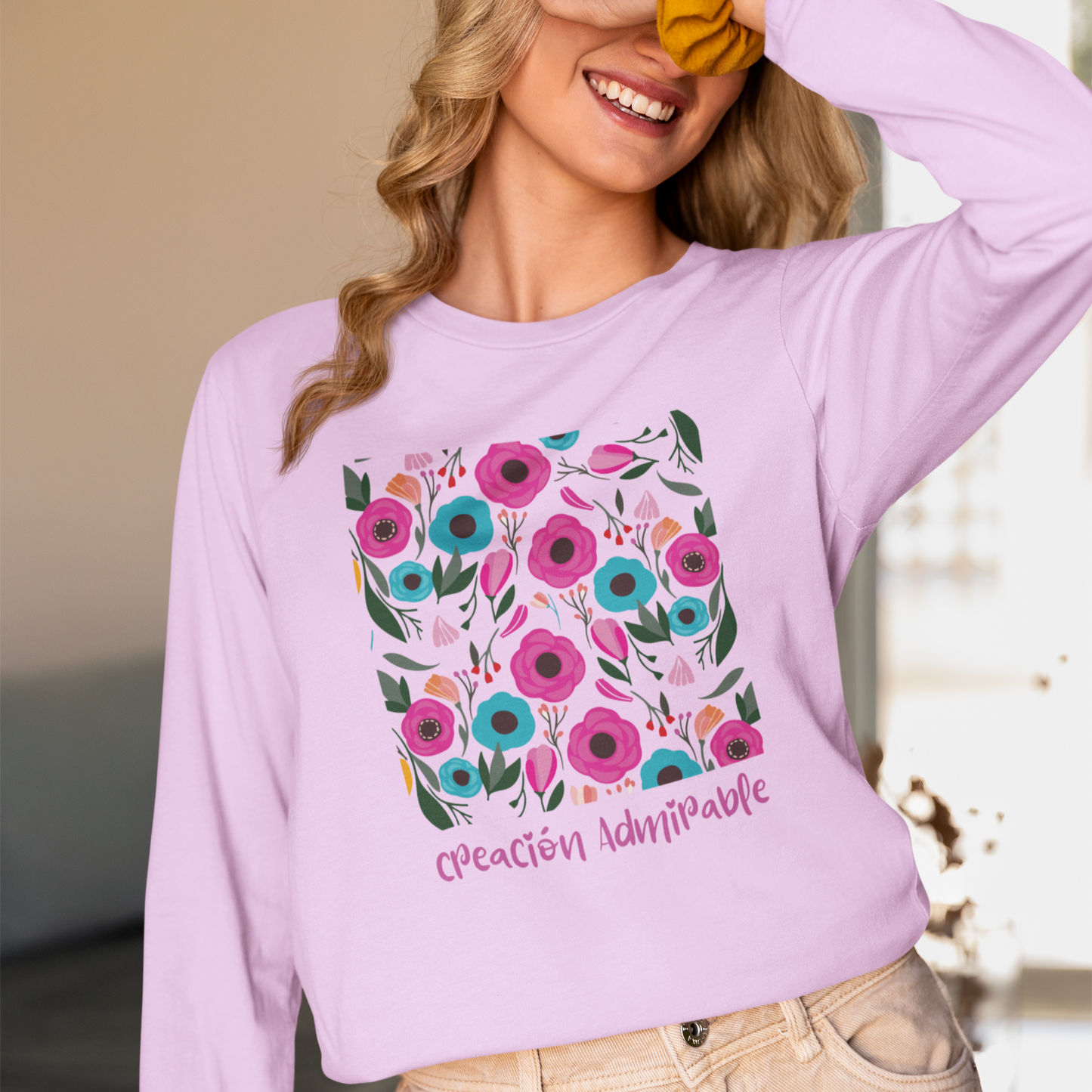 Christian Floral Sweatshirt | Psalm 139:13-14 | Fearfully and Wonderfully Made | Faith Sweatshirts for Women | Bible Verse Gift"