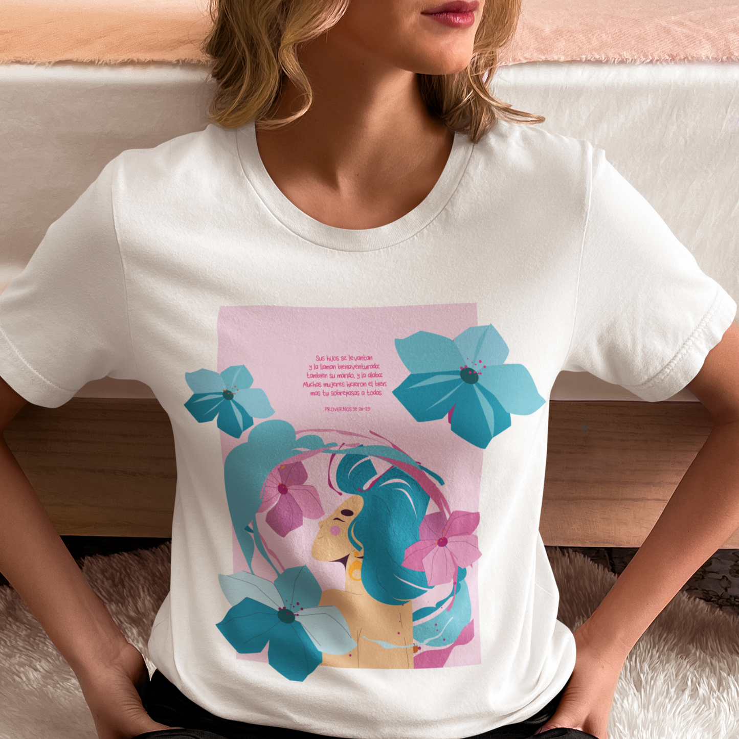 Proverbs 31 Woman Christian T-Shirt – Faith-Based Tee for Godly Women | Blessed Mom, Wife, Daughter of the King Shirt