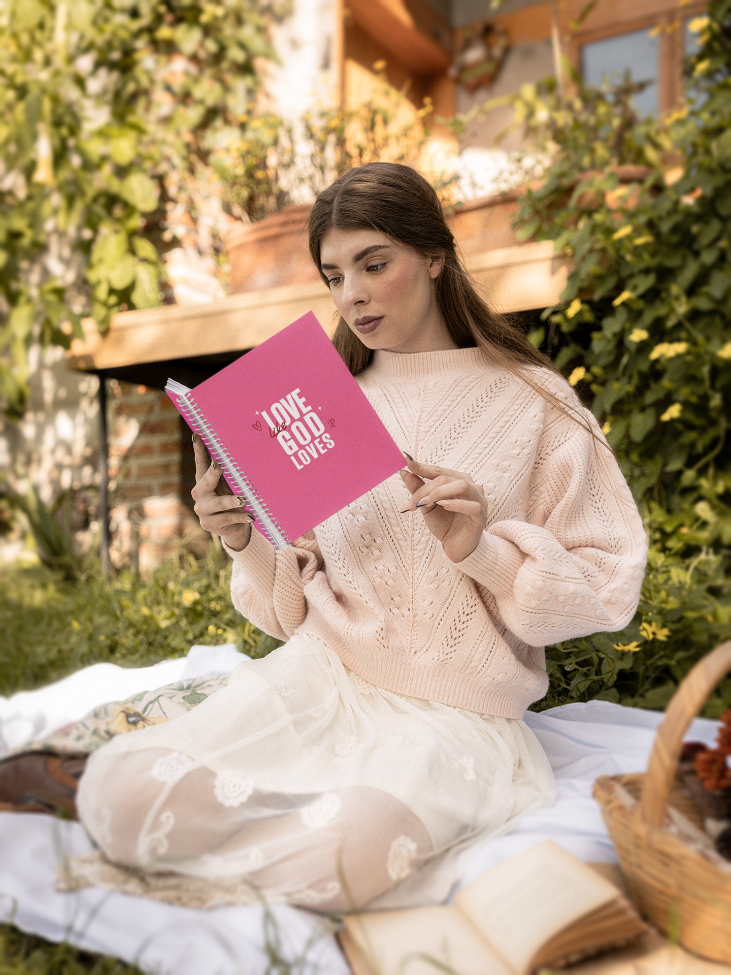 Love Like God Loves" Notebook – Inspirational 11"x8.5" Journal for Faith & Reflection 💕📖**