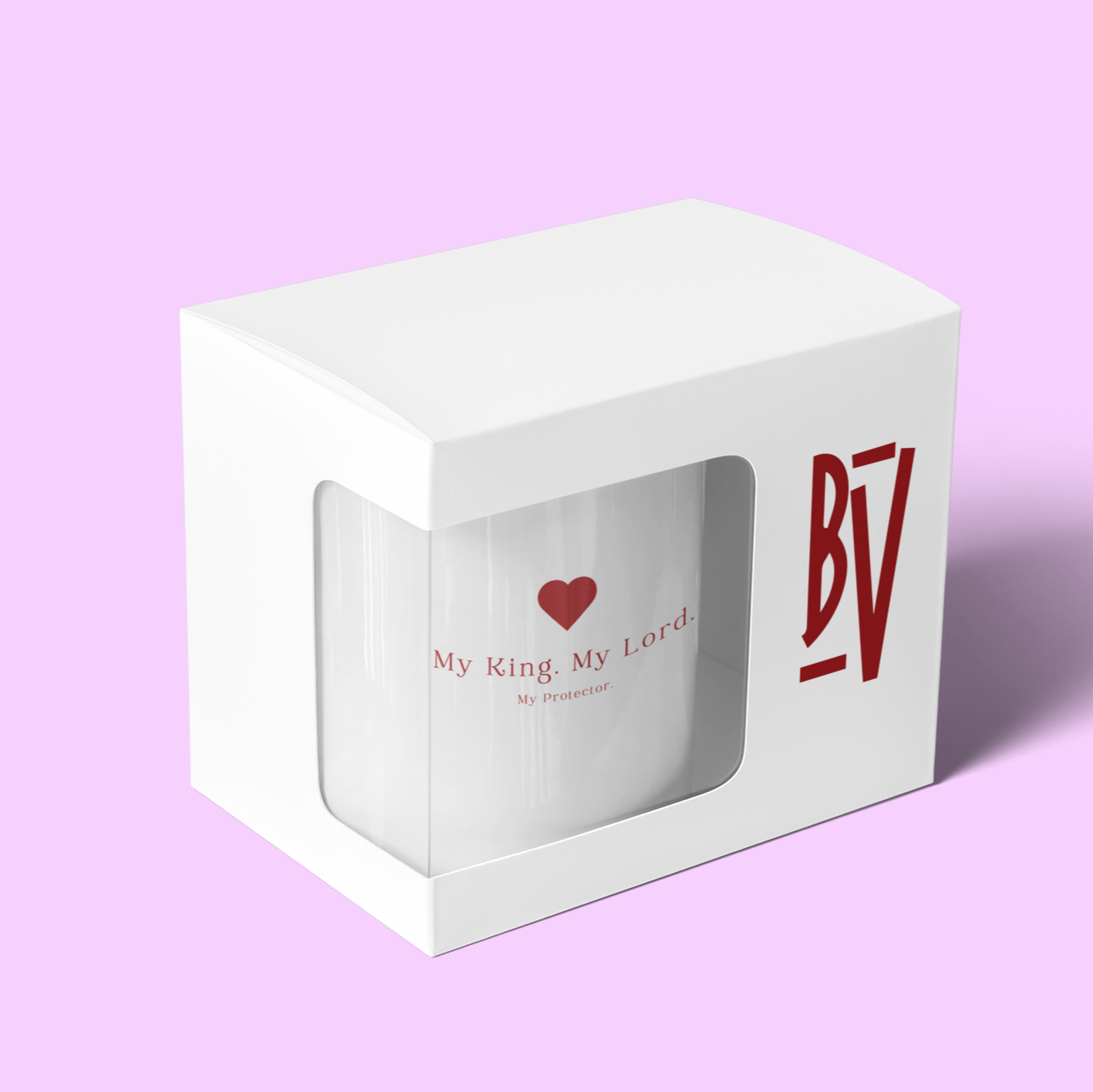 Christian Coffee Mug - 'My King, My Lord, My Protector' | Faith-Based Gift for Women | Bible Verse Mug | Inspirational Christian Cup