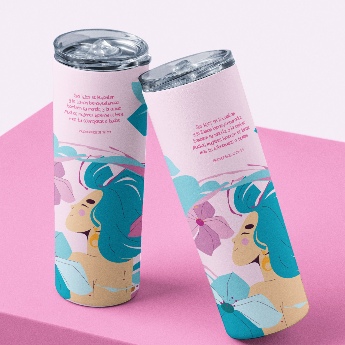 Christian Tumblr | Proverbs 31 Woman | Faith Over Fear | Inspirational Gift for Her | Scripture Mug for Godly Women