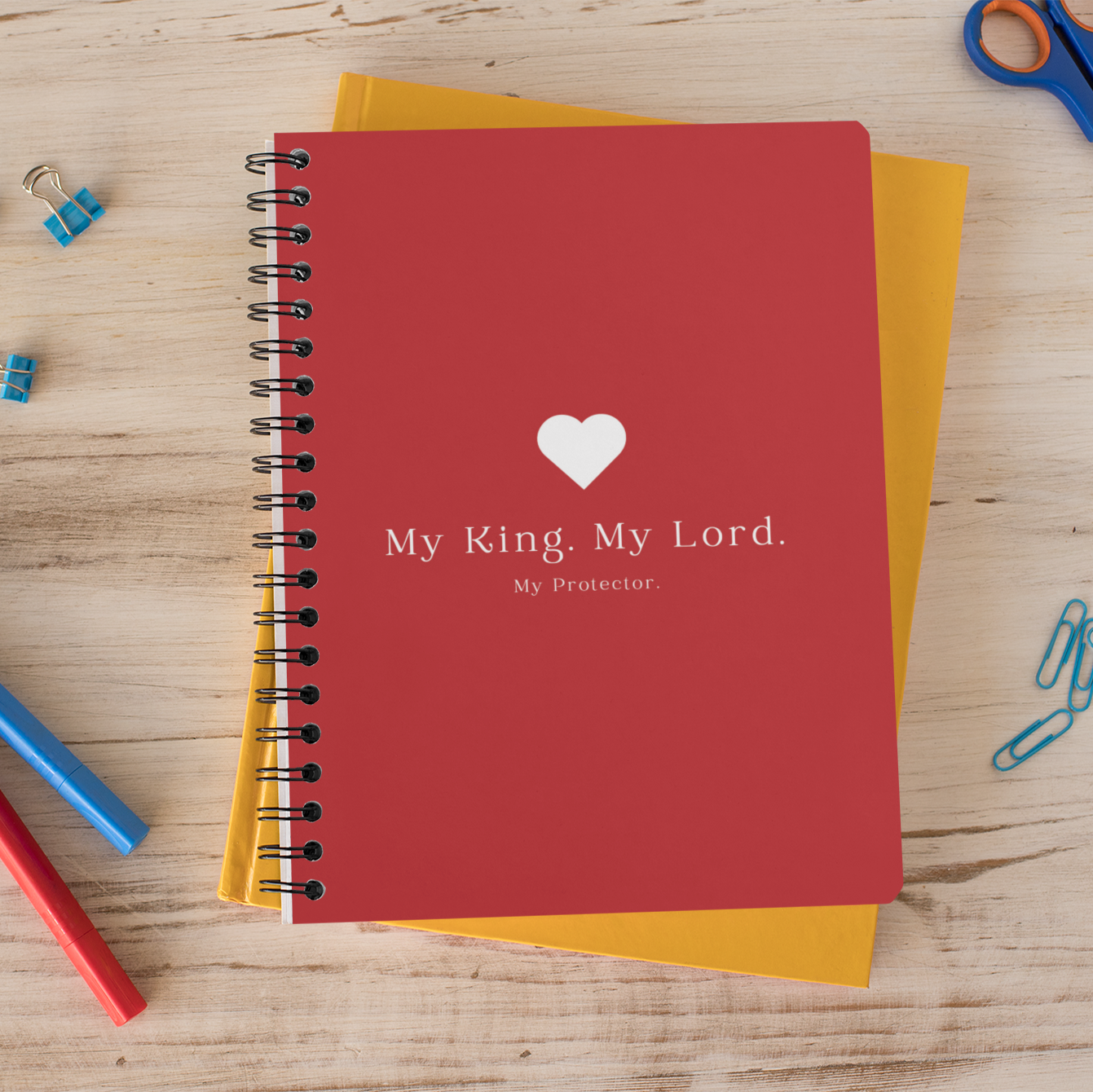 My King, My Lord, My Protector: Boutique Christian Planner for Empowered Women – Daily Faith, Inspiration & Blessings Notebook 8"x6"