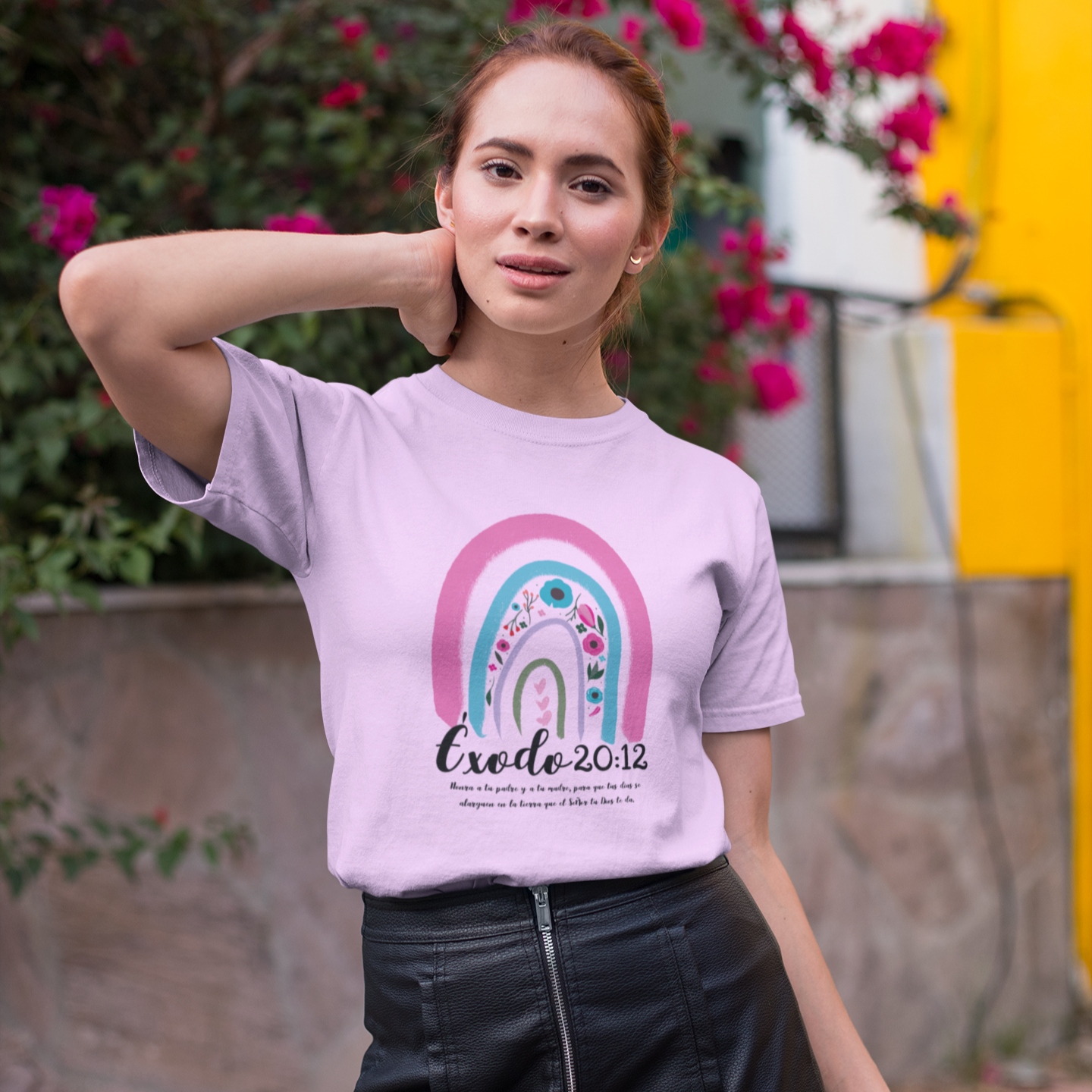 Honor Your Father & Mother Tee – Christian Women's Shirt – Exodus 20:12 Bible Verse – Faith-Based Gift – Modest & Stylish Top