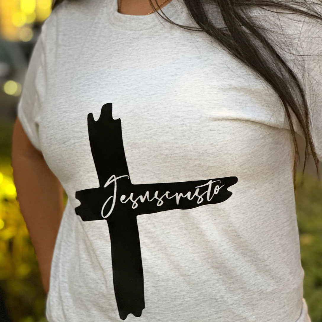 "Jesucristo" Bible Verse Tees, Religious T-shirt, Spanish Christian Gift, Faith Shirt, Frases Cristianas, Camiseta en español, Hispanic Apparel