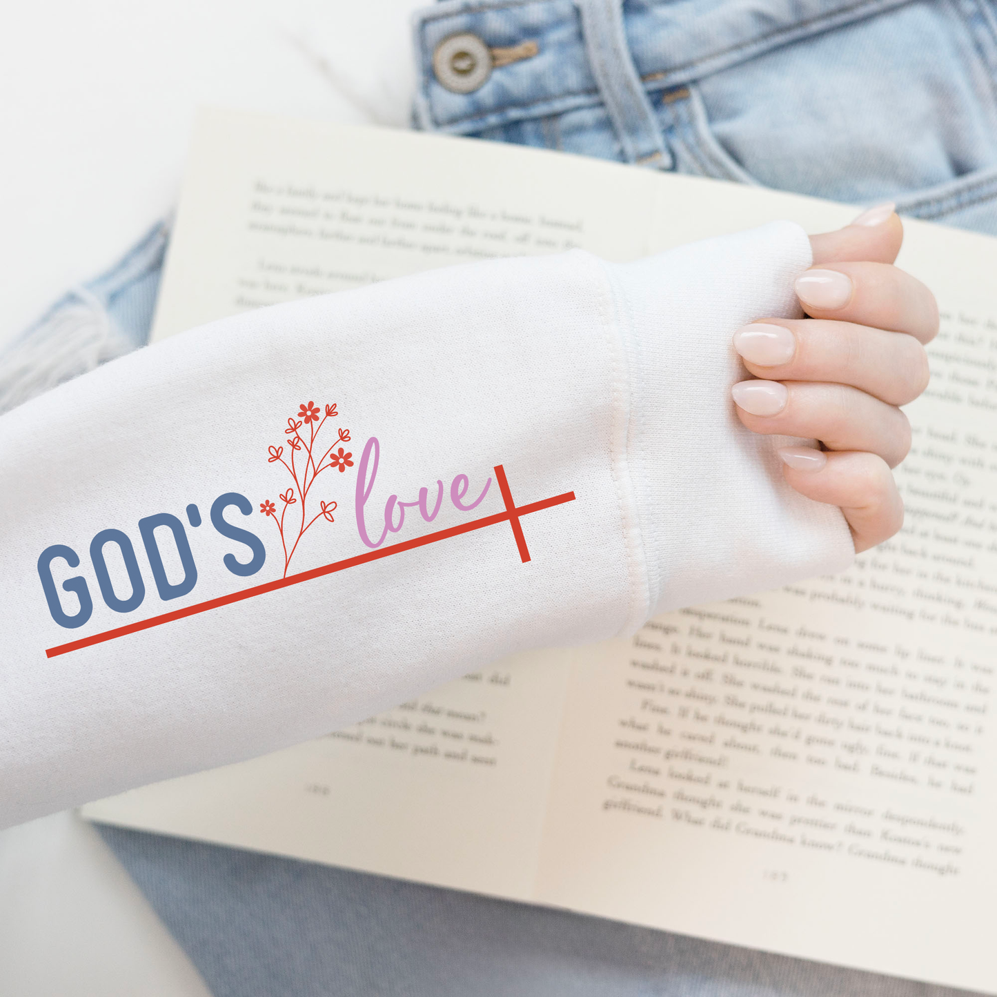 His Grace is Enough Sweatshirt, Christian Quote crewneck, Bible Verse Hoodie, Religious Sweater, Scripture Sweater, Gift for her