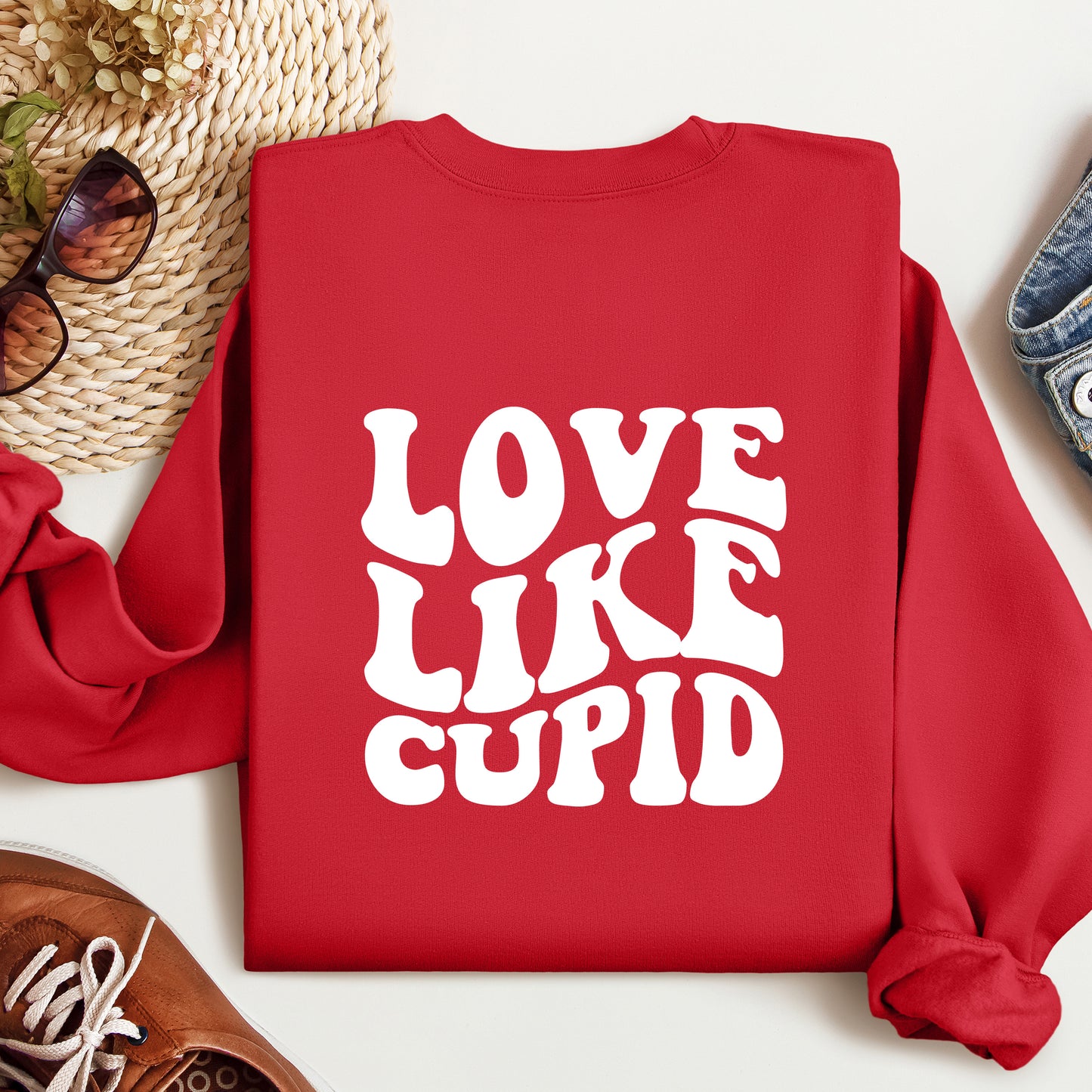 Love like Cupid Sweatshirt, Valentines Day Sweat, Valentines Day Gift for Women, Gift For Her, Love Sweatshirt, Valentine Gift