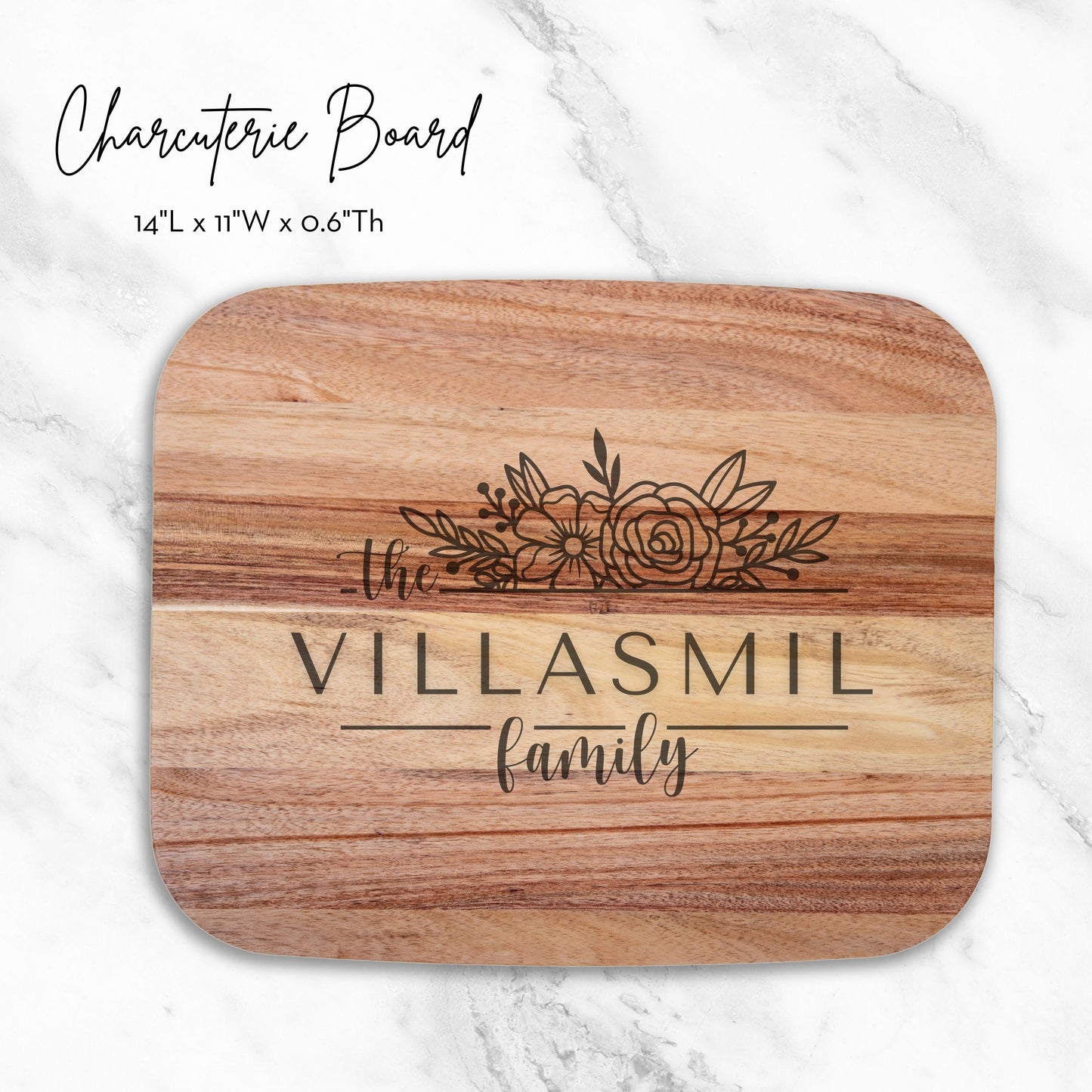 Personalized Family Name Cutting Board. Custom Engraved chopping Board Custom board, Wedding Gift, Anniversary, Housewarming Gift for couple