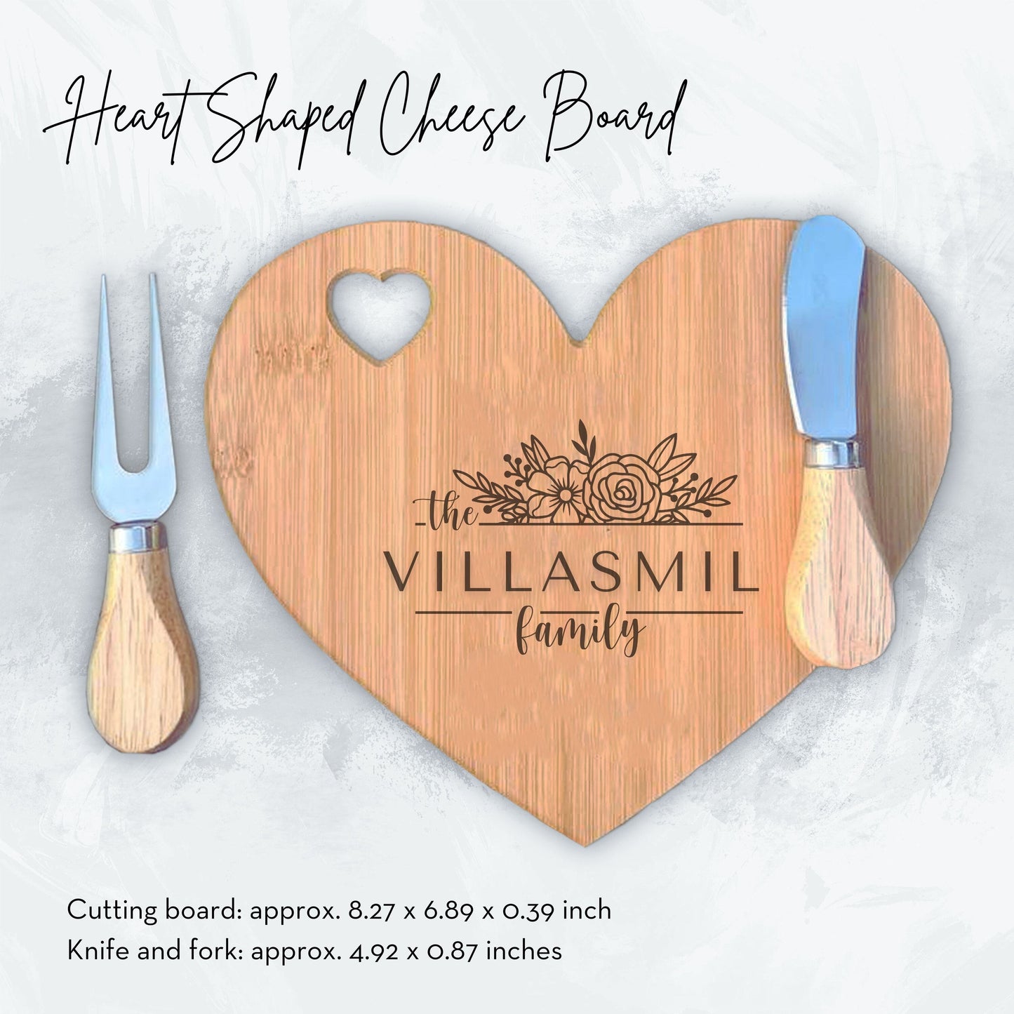 Personalized Family Name Cutting Board. Custom Engraved chopping Board Custom board, Wedding Gift, Anniversary, Housewarming Gift for couple