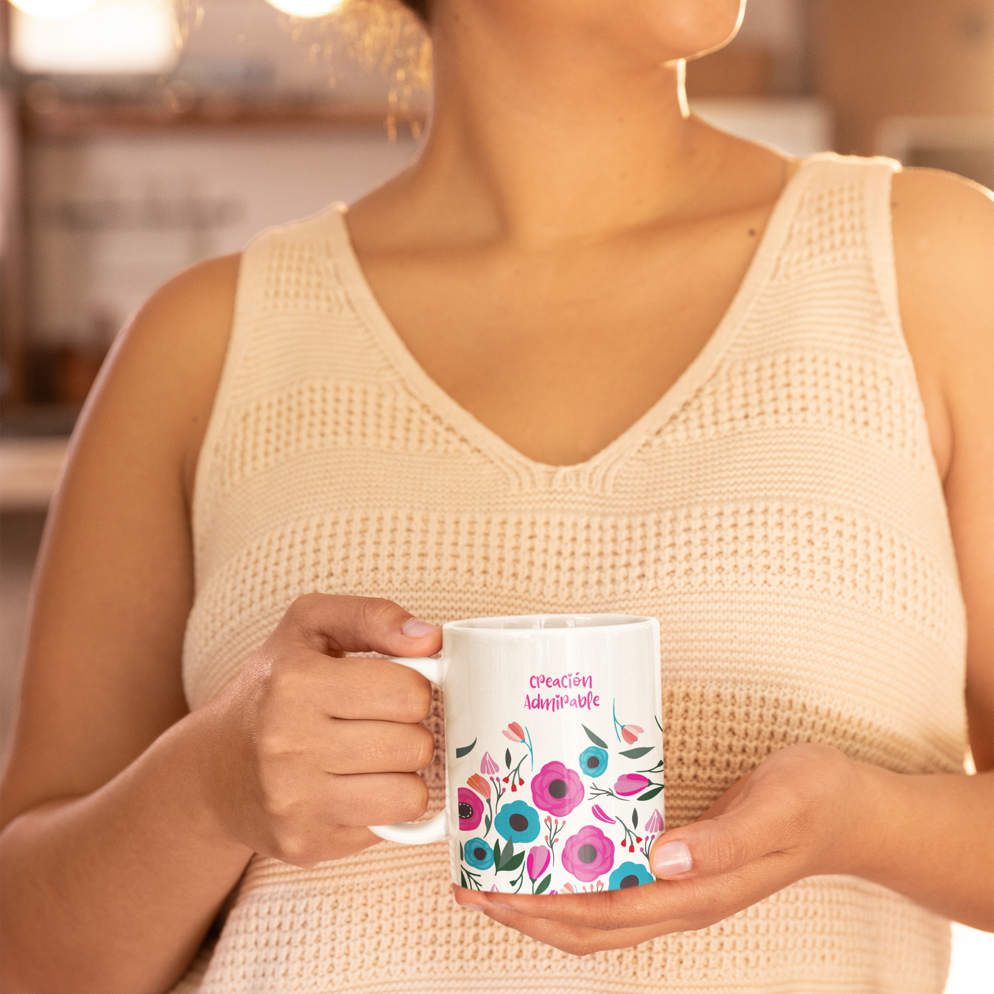 "Fearfully & Wonderfully Made Mug – Psalm 139:13-14 | Christian Gift for Women | Inspirational Bible Verse Coffee Cup