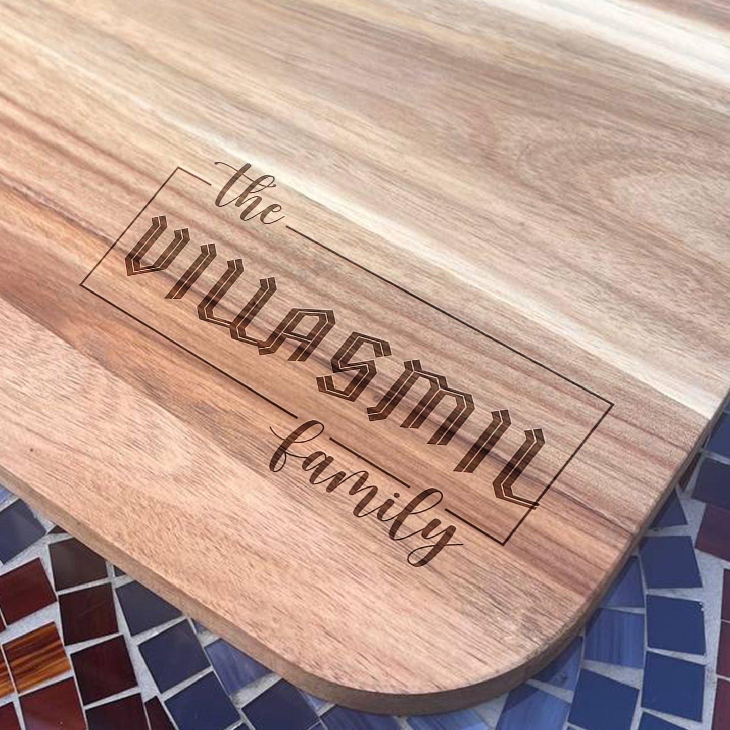 Custom Cutting Board, Personalized Cutting Board, Engraved Cutting Board, Christmas Gift, Wedding Gift, Acacia