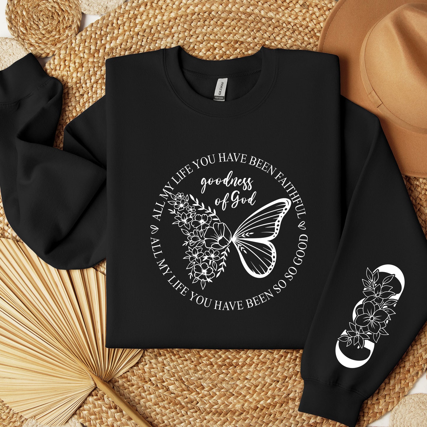 All My Life You Have Been Faithful Goodness Of God Sweatshirt, All My Life You Have Been So So Good Sweatshirt, Butterfly Christian Hoodie
