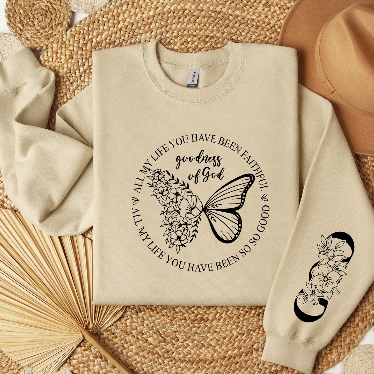 All My Life You Have Been Faithful Goodness Of God Sweatshirt, All My Life You Have Been So So Good Sweatshirt, Butterfly Christian Hoodie