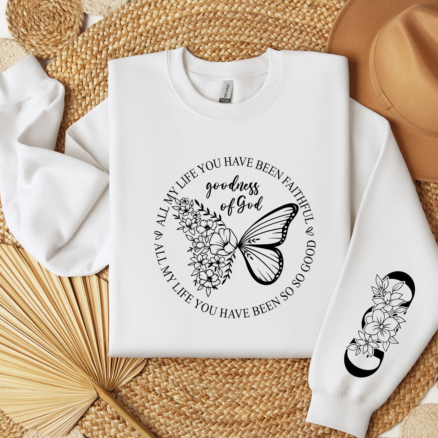 All My Life You Have Been Faithful Goodness Of God Sweatshirt, All My Life You Have Been So So Good Sweatshirt, Butterfly Christian Hoodie