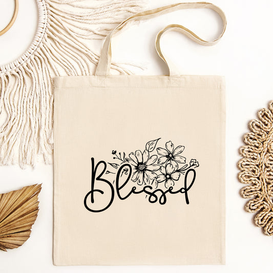 Blessed Tote Bag Christian Totebag Bible Study Bag Jesus Christian Tote Religious Tote Bag Church Tote Jesus Tote Bag Church Bag Bible Tote