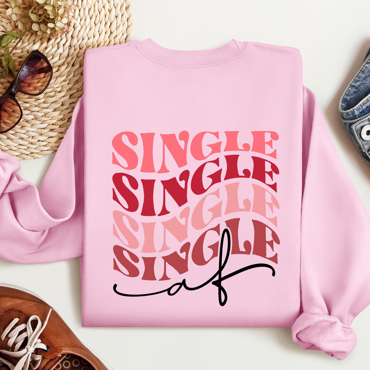 Single Af Sweatshirt, Single Sweatshirt, Valentines Day Sweatshirt, Single Mom Sweatshirt, Love Sweatshirt, Valentines Day Gift, Divorced