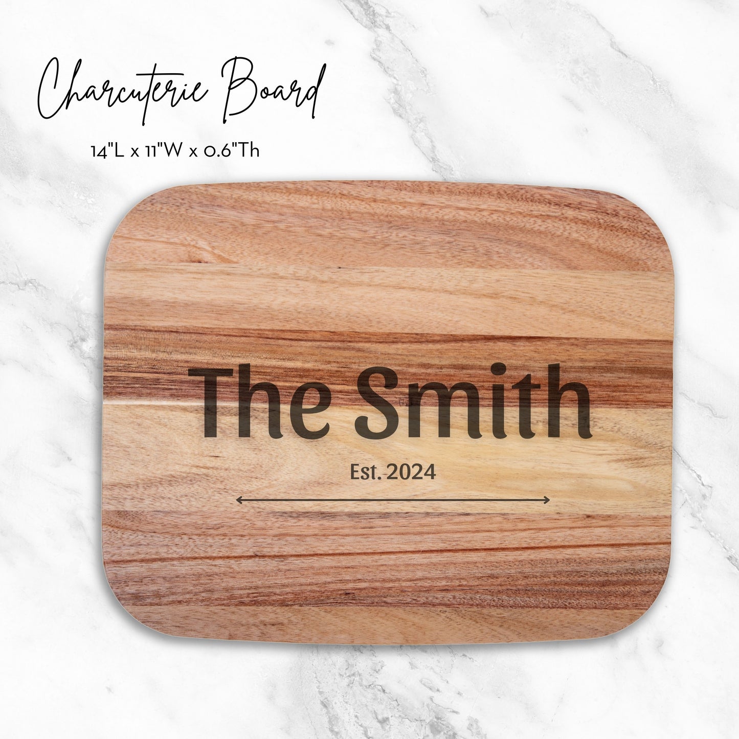 Personalized Cutting Board, Charcuterie Board, Laser Engraved Wedding Gift, Engagement Present, Gifts for Mom, Custom Cutting Board, Personalized Kitchen Gift, Fiance