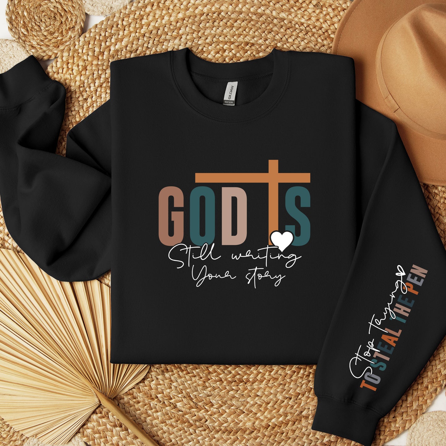 Christian Sweatshirt God is still writing your story Christian Sweater Christian Pullover Christian Gifts Religious Sweatshirt Faith Sweater