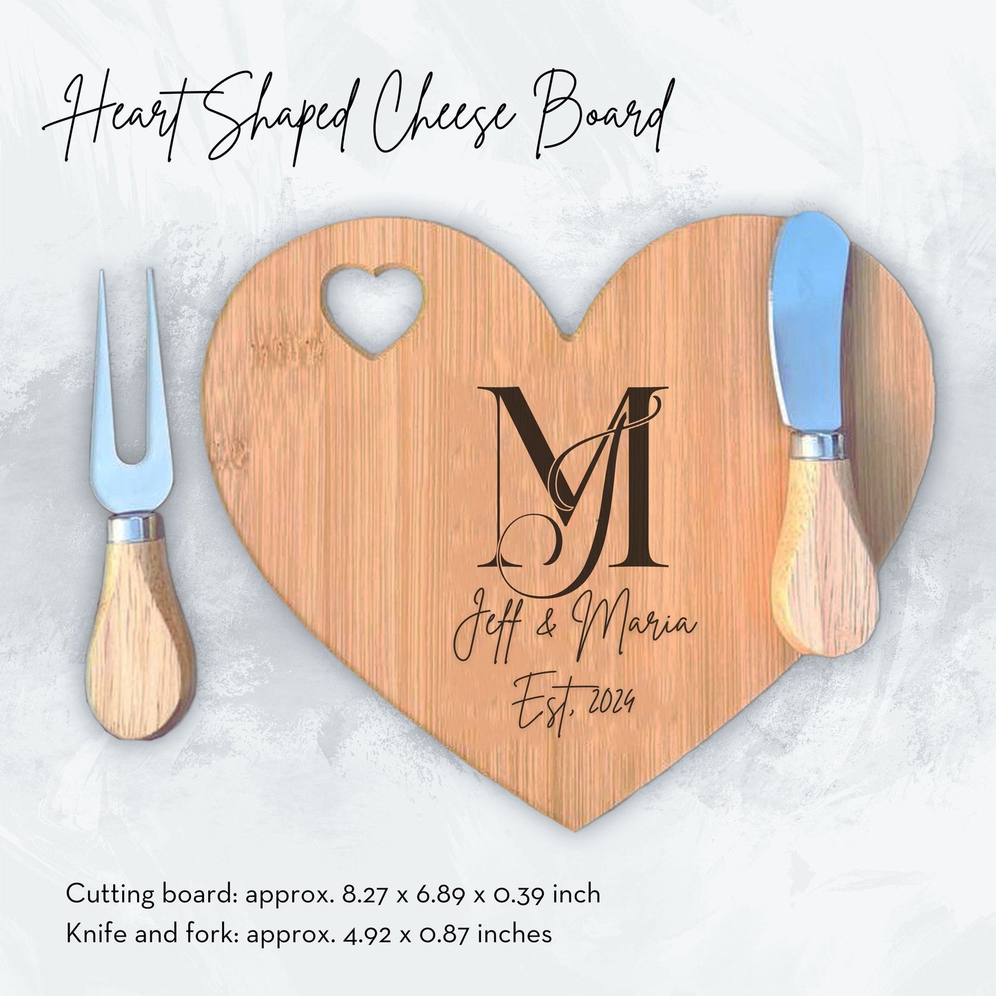 Personalized Cutting Board, Cheese Board, Monogram Charcuterie Board, Wedding Gift, Serving Board, Live Edge Cutting Board, Bread Board