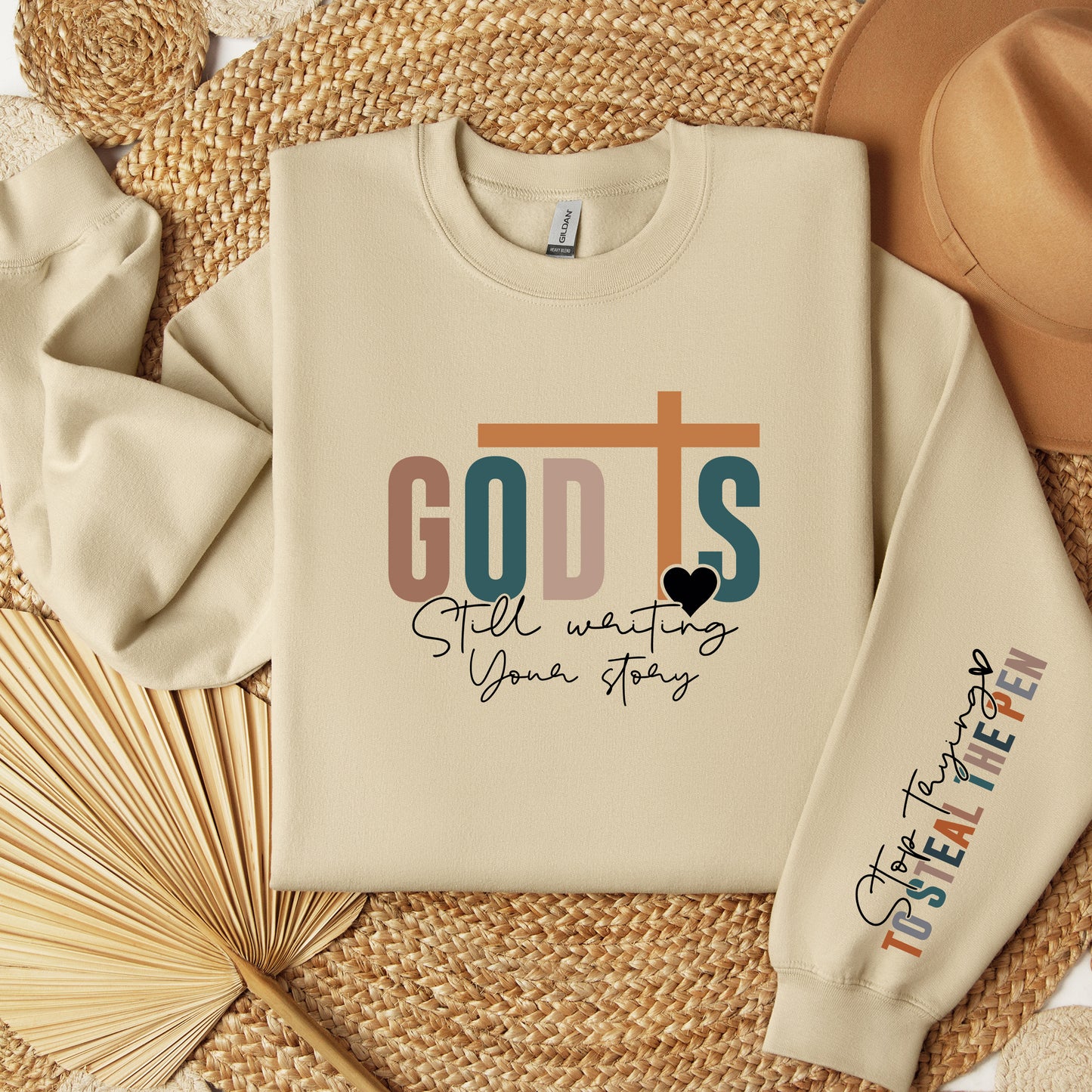 Christian Sweatshirt God is still writing your story Christian Sweater Christian Pullover Christian Gifts Religious Sweatshirt Faith Sweater