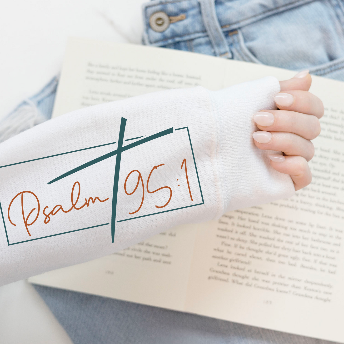 Made To Worship Psalm 95:1 Sweatshirt Christian Sweatshirt Religious Sweatshirt Scripture Sweatshirt Psalm Bible Verse Sweatshirt Faith