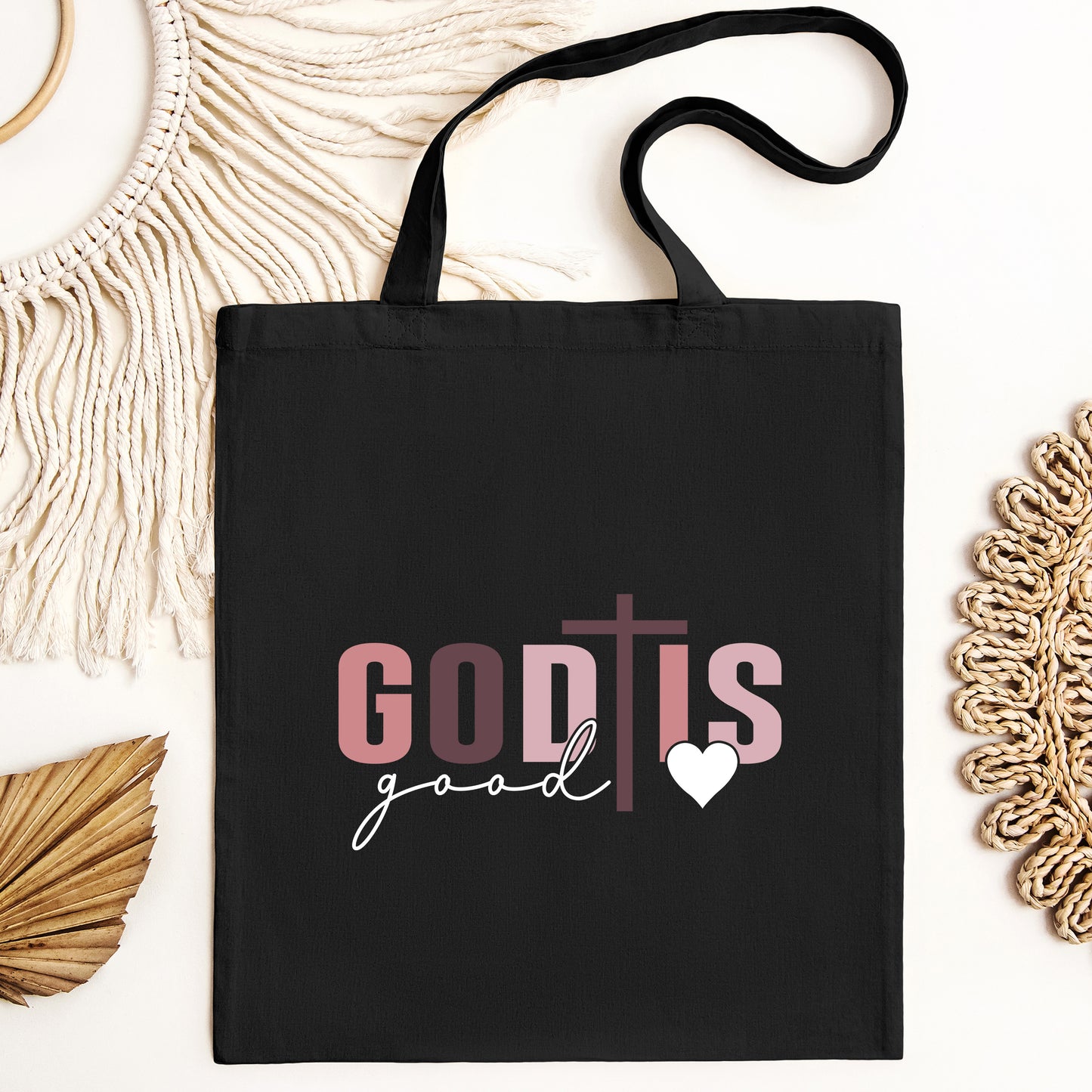 God Is Good All the Time Tote Bag, Christian Tote, Christian Mom Gift, Religious Tote, God Lover Gift, Prayer Tote, Team Jesus Tote, Christian Girl Gift