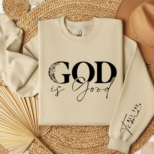 God is Good All the Time Verse shirt, Christian sweatshirt, Aesthetic Bible Verse Shirt, Motivational Shirt