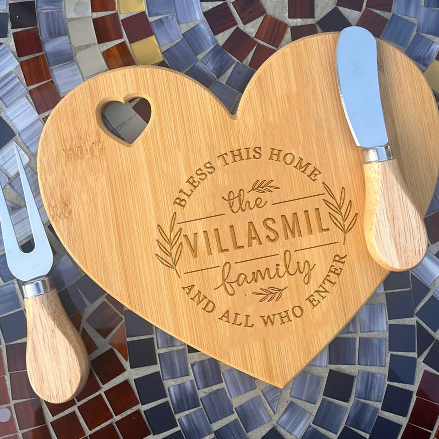 Charcuterie Board Personalized Serving Board  Monogrammed Personalized Acacia Cheese Board Housewarming Gift Wedding Bridal Shower Gift