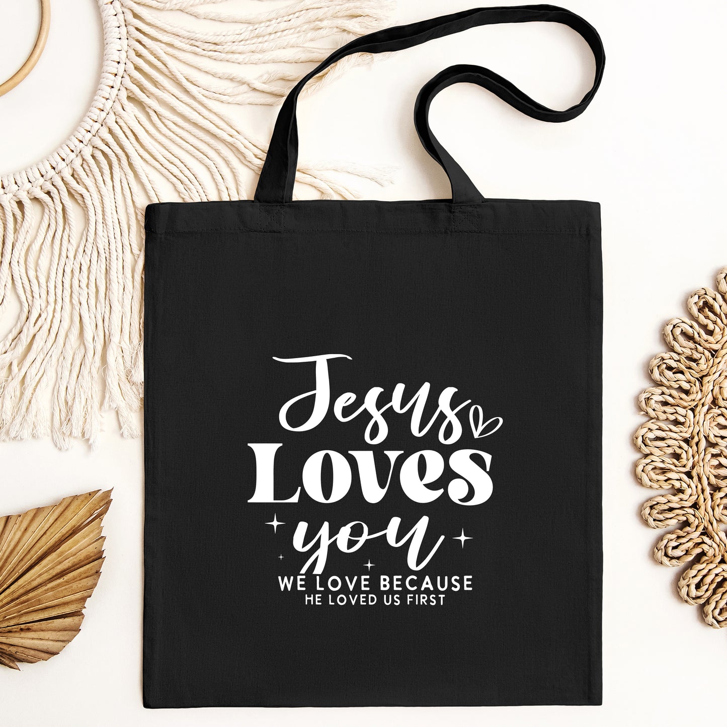 Jesus Loves You Christian Tote Bag Christian Tote Bags Jesus Tote Bag Aesthetic Tote Bag Bible Bag Church Bag Summer Picnic Tote Jesus Tote