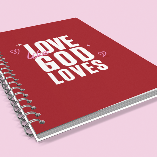 Love Like God Loves" Notebook – Inspirational 11"x8.5" Journal for Faith & Reflection 💕📖**