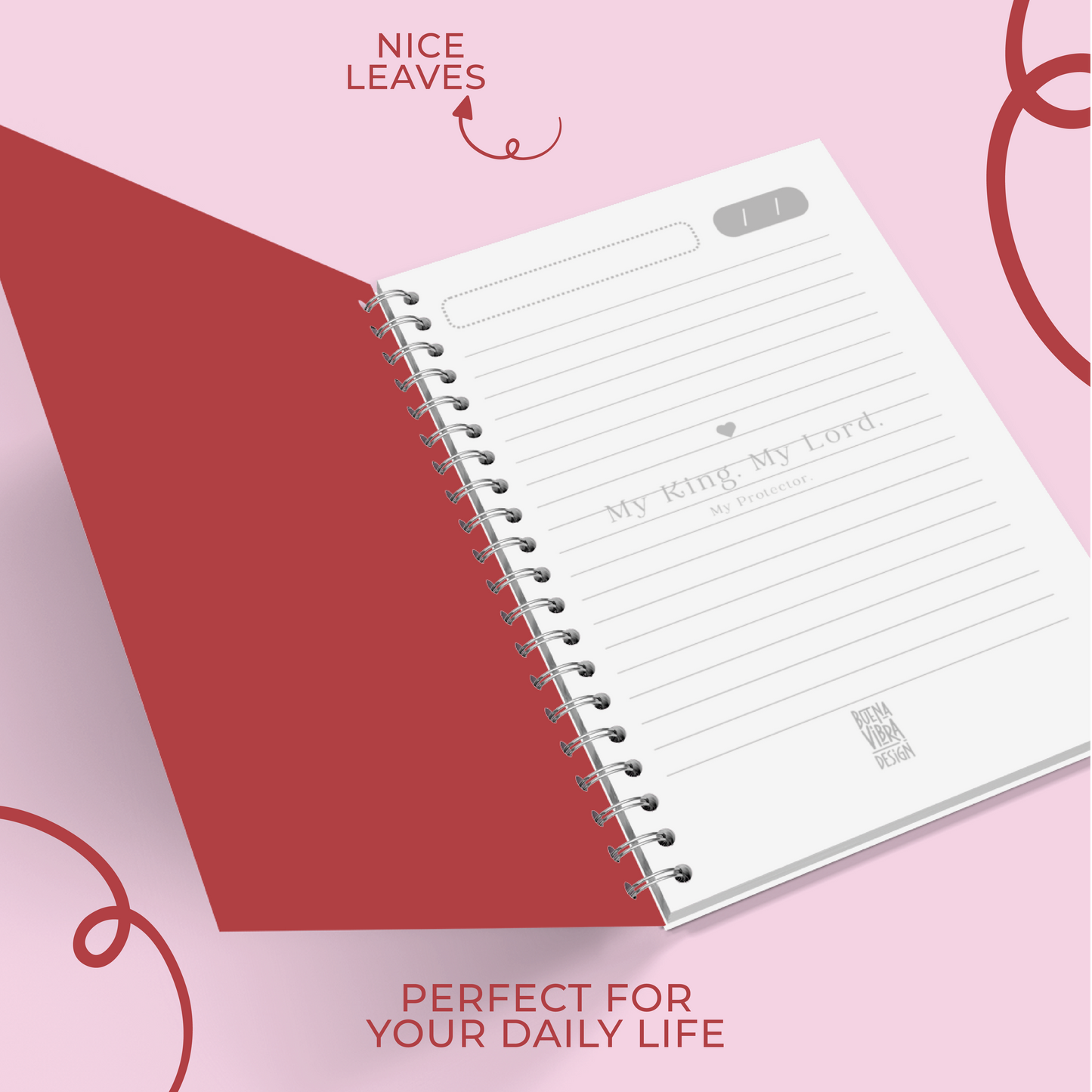 My King, My Lord, My Protector: Boutique Christian Planner for Empowered Women – Daily Faith, Inspiration & Blessings Notebook 8"x6"