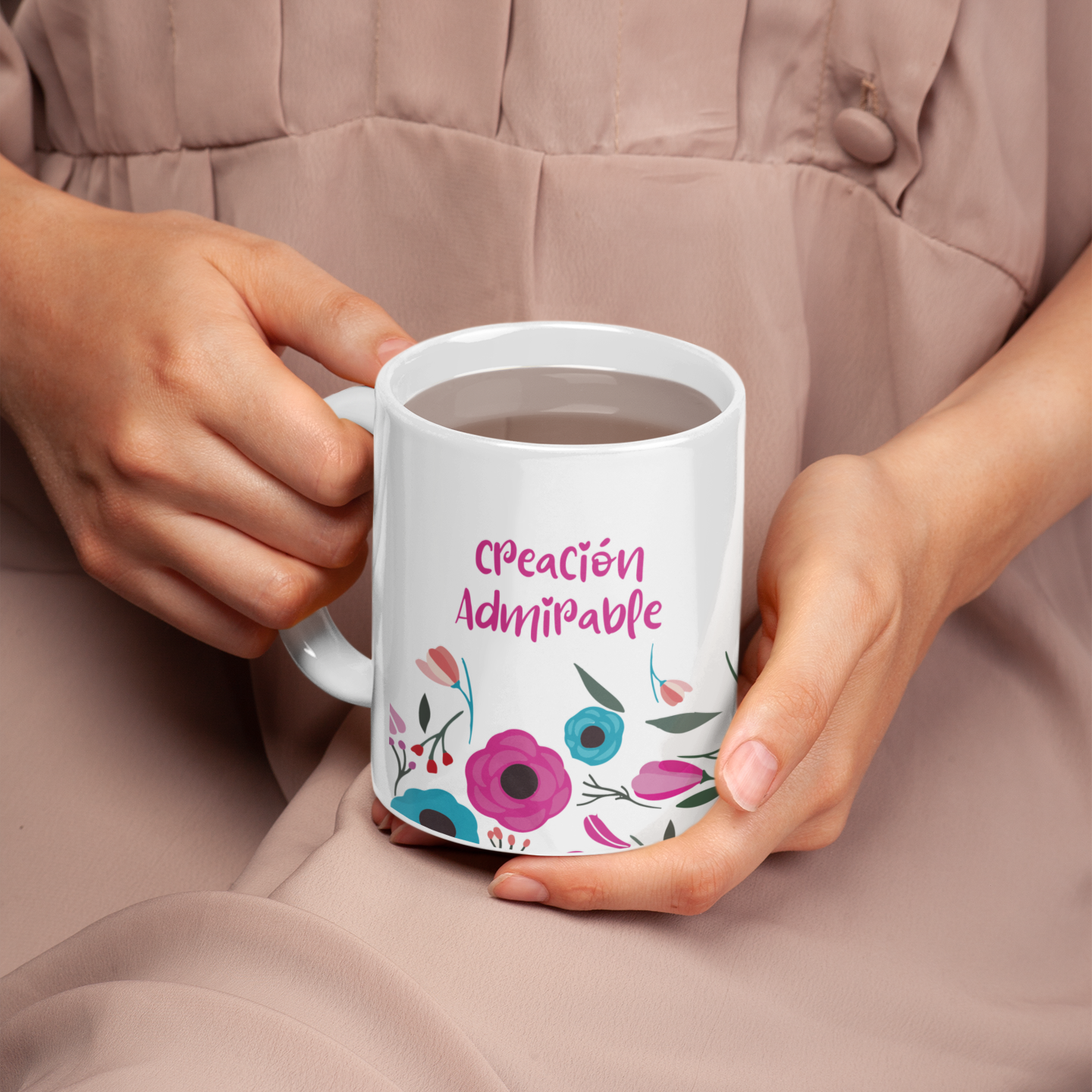 "Fearfully & Wonderfully Made Mug – Psalm 139:13-14 | Christian Gift for Women | Inspirational Bible Verse Coffee Cup