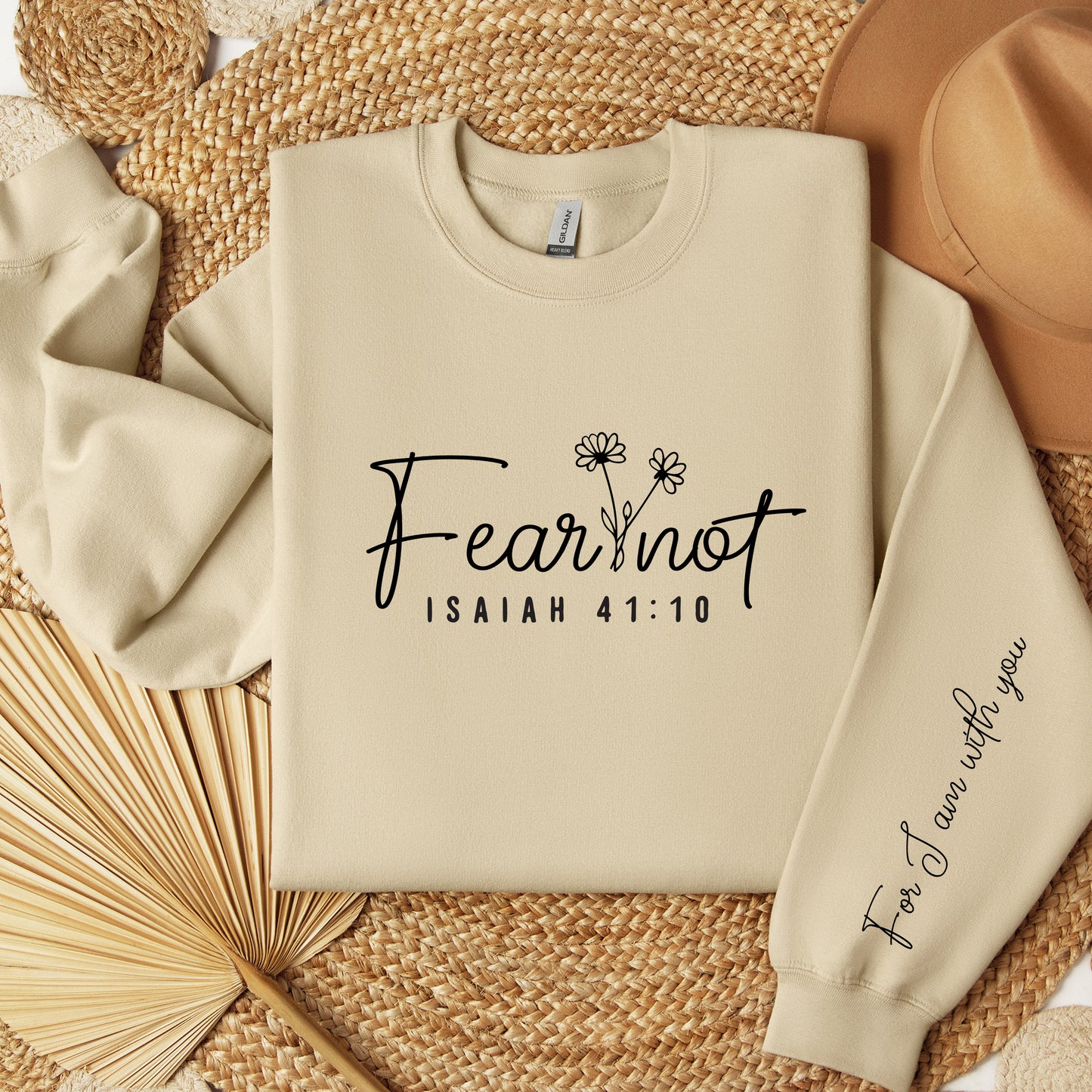 Fear Not Isaiah 41:10 Sweatshirt, Women's Christian Shirt, Bible Verse Hoodie, Faith Tshirt, Catholic Tee, Religious Gift For Women