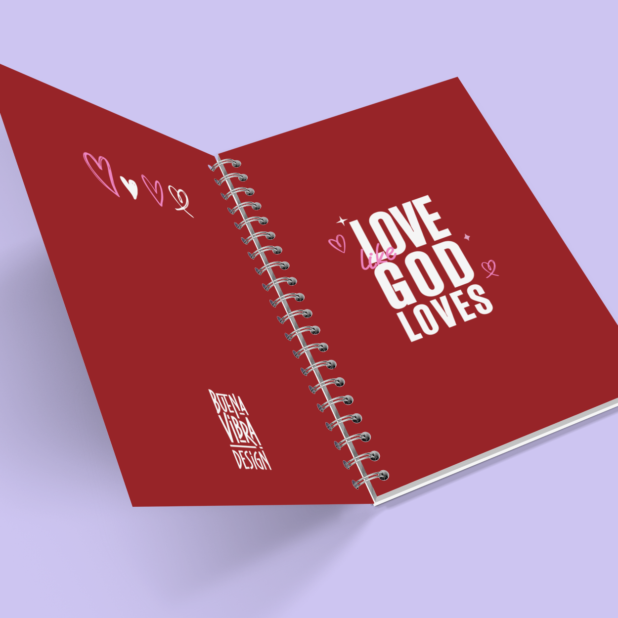 Love Like God Loves" Notebook – Inspirational 11"x8.5" Journal for Faith & Reflection 💕📖**