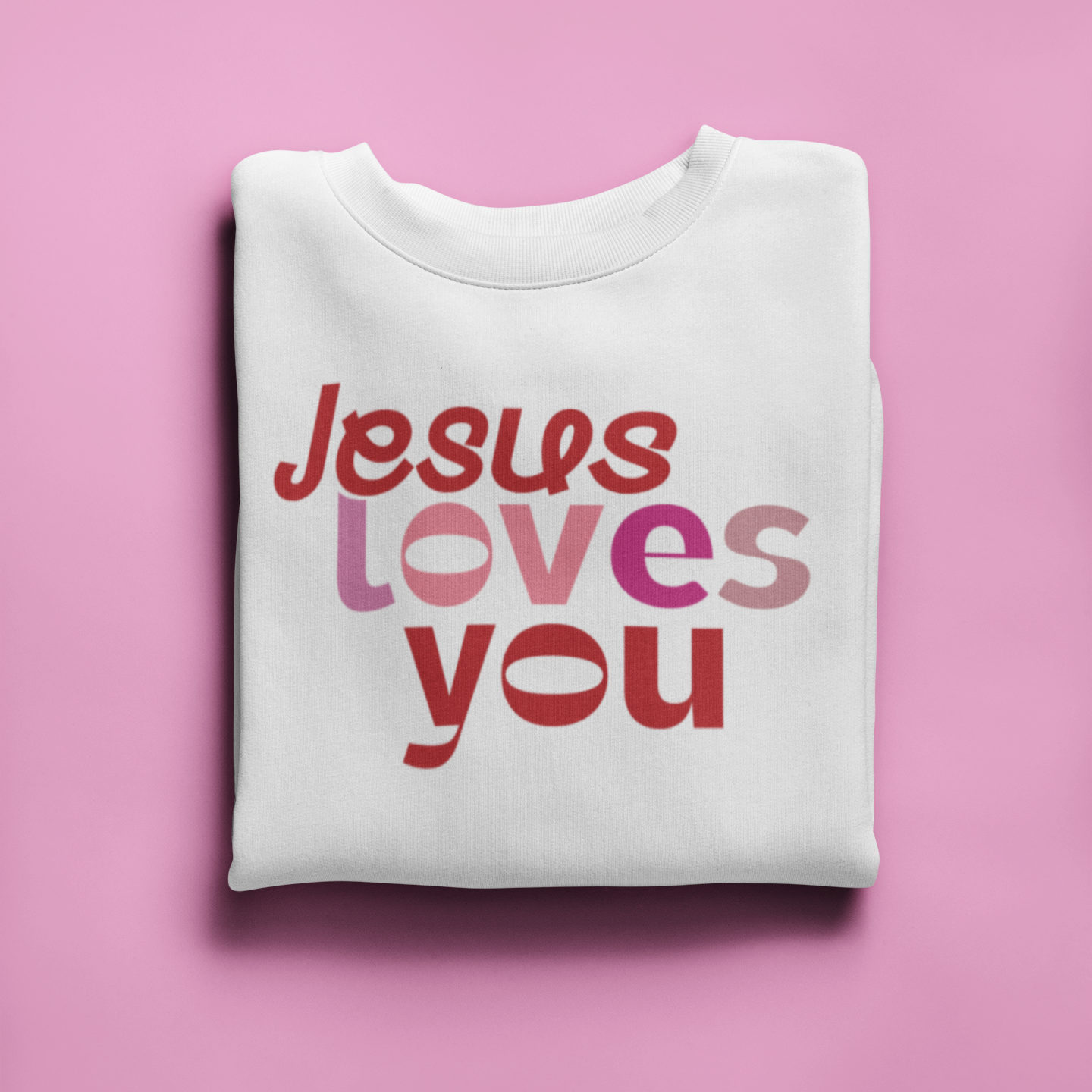 Jesus Loves You Sweatshirt – Christian Long Sleeve for Women | Faith-Based Apparel | Inspirational Bible Verse Sweater | Christian Gift