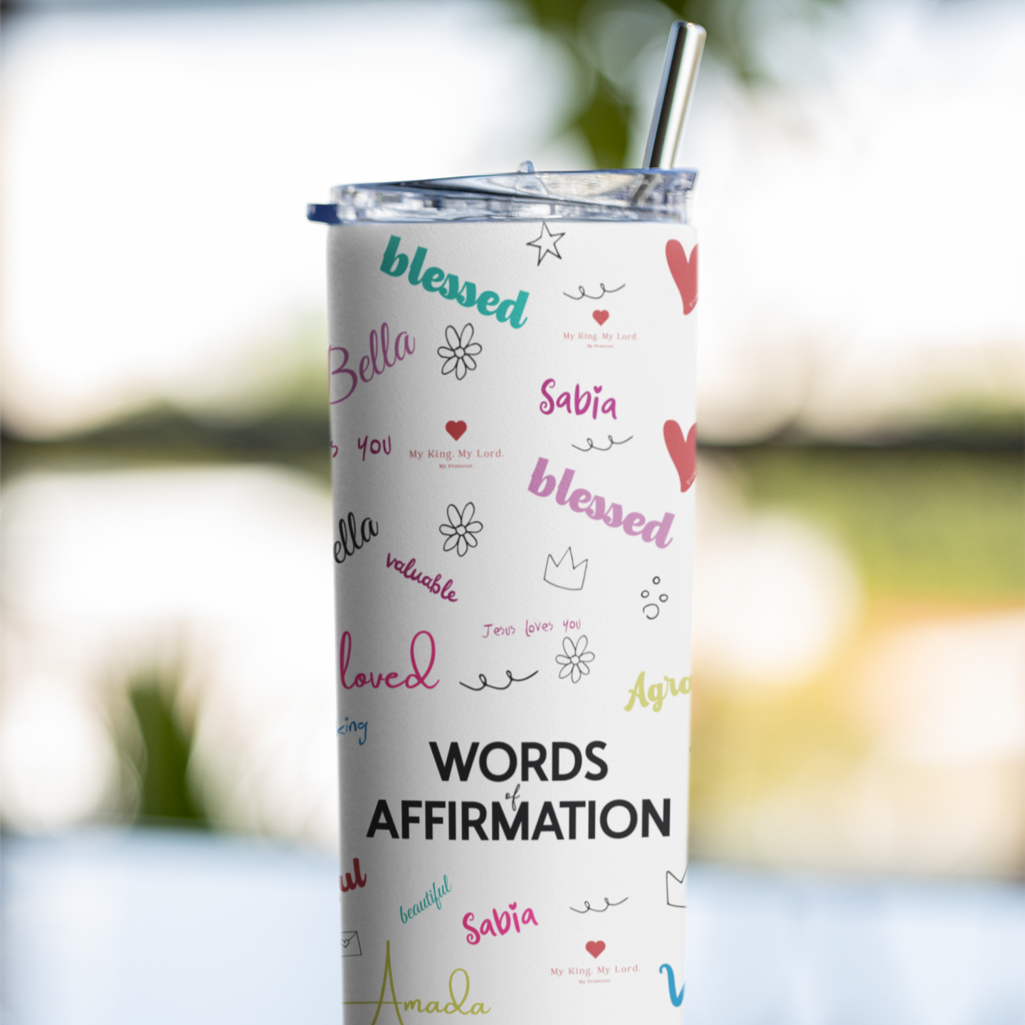Christian Affirmation Tumbler – Faith-Inspired, Motivational & Encouraging Gift for Women | Bible Verse Cup | Spiritual Drinkware