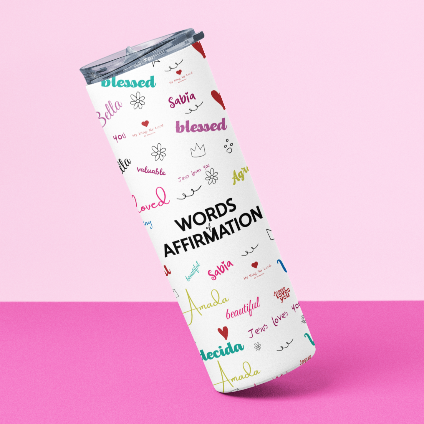 Christian Affirmation Tumbler – Faith-Inspired, Motivational & Encouraging Gift for Women | Bible Verse Cup | Spiritual Drinkware