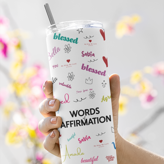 Christian Affirmation Tumbler – Faith-Inspired, Motivational & Encouraging Gift for Women | Bible Verse Cup | Spiritual Drinkware